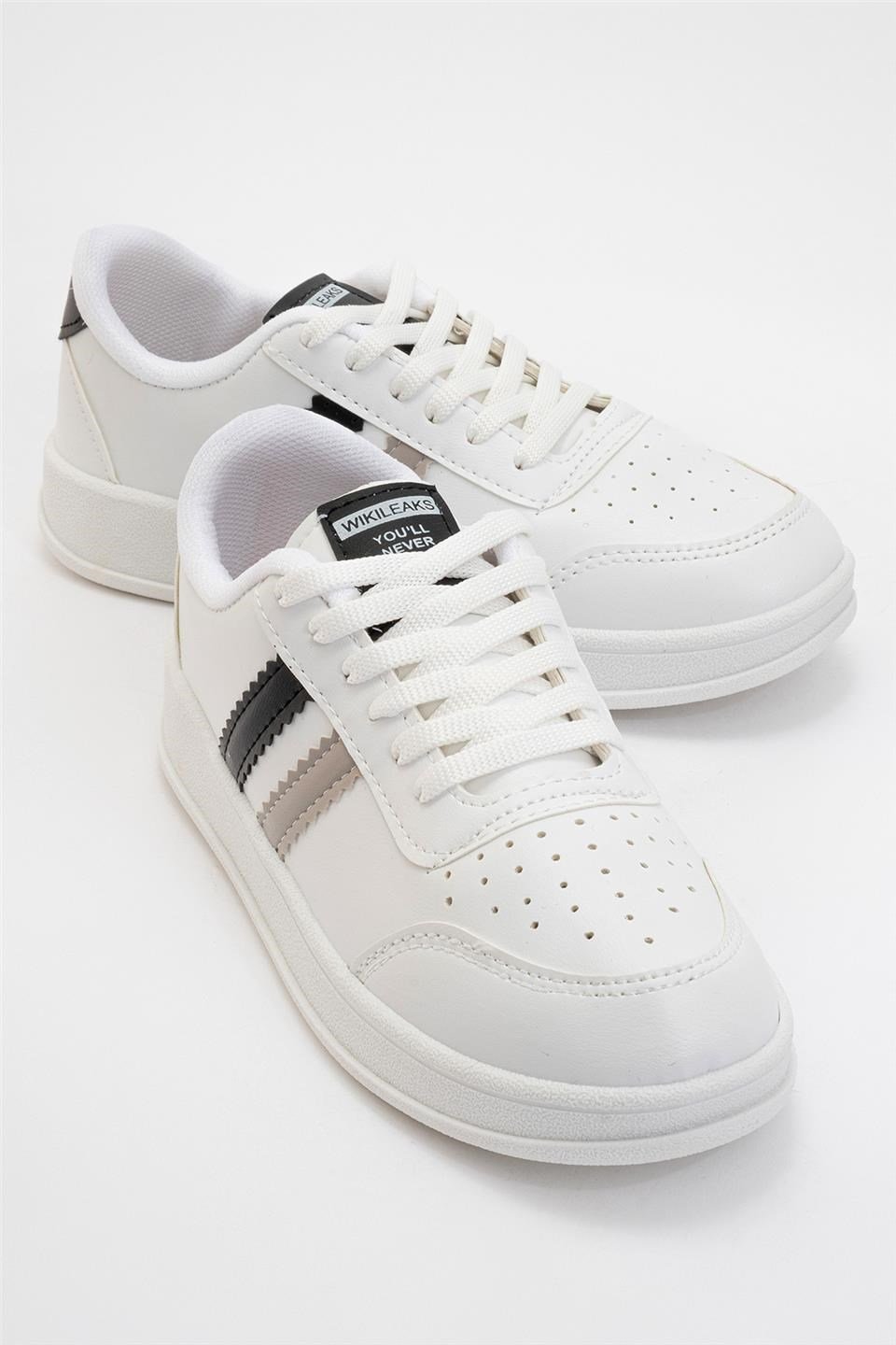 Unisex Spor Sneaker Ayakkabı BEYAZ - SİYAH