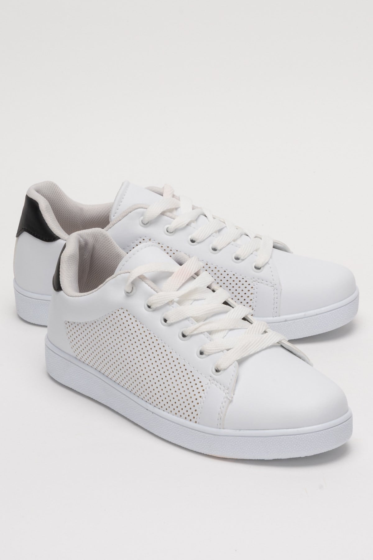 Unisex Spor Sneaker Ayakkabı BEYAZ - SİYAH