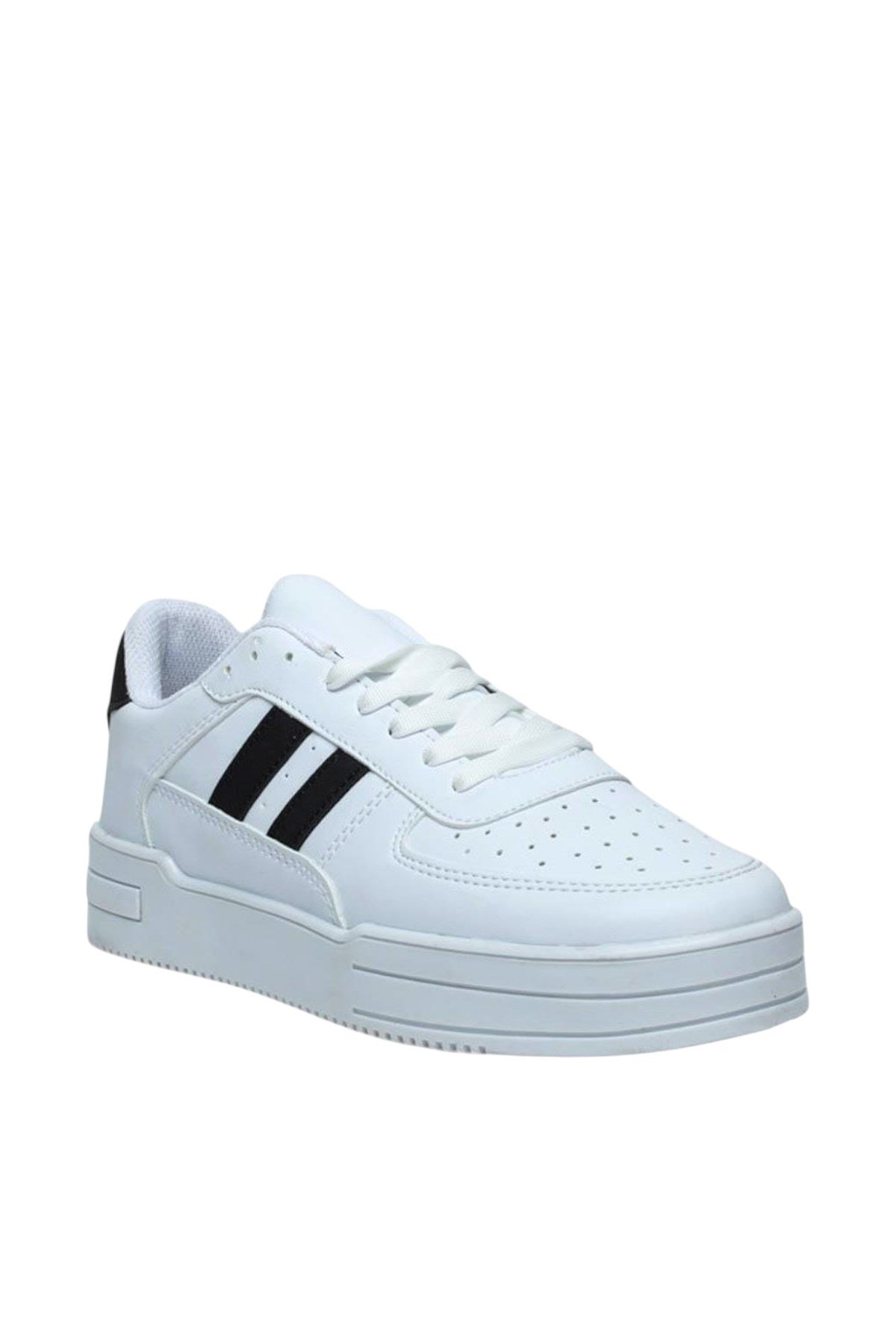 Unisex Spor Sneaker Ayakkabı BEYAZ - SİYAH