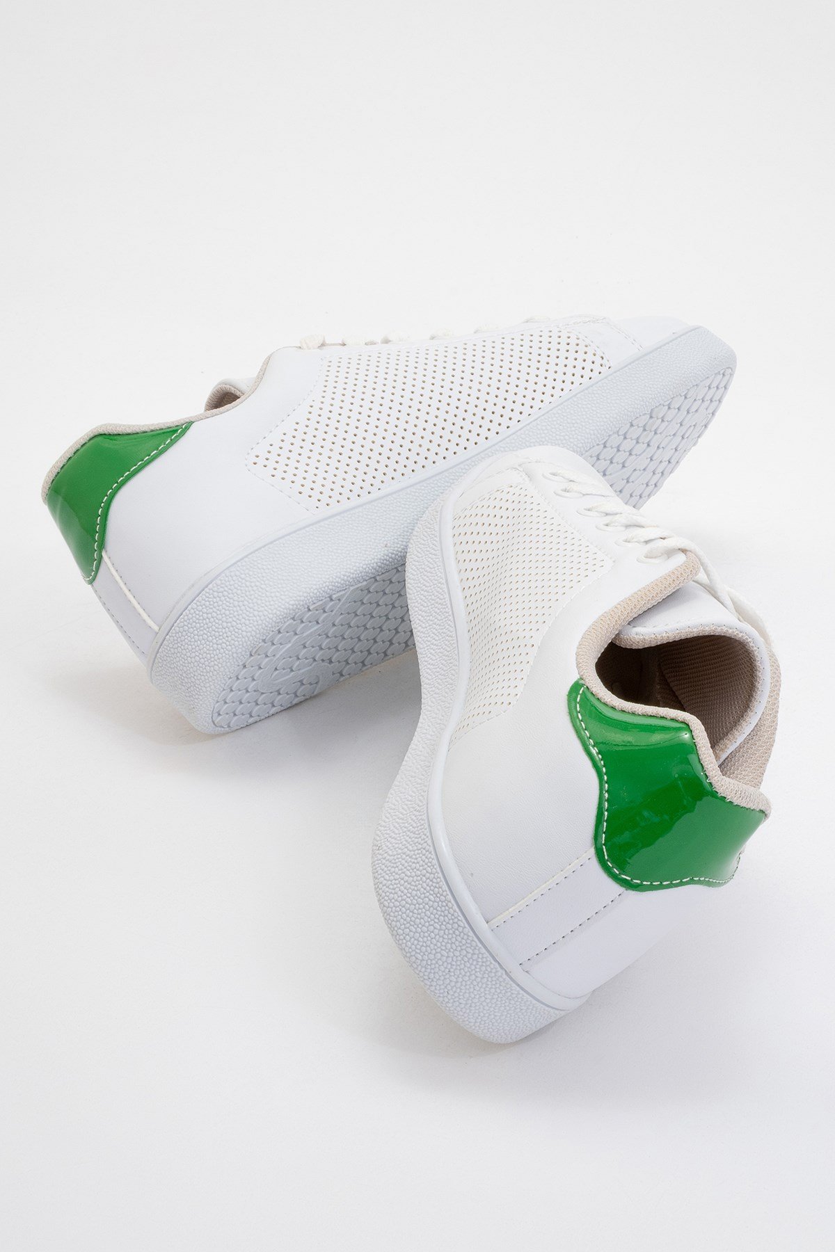 Unisex Spor Sneaker Ayakkabı BEYAZ - YEŞİL