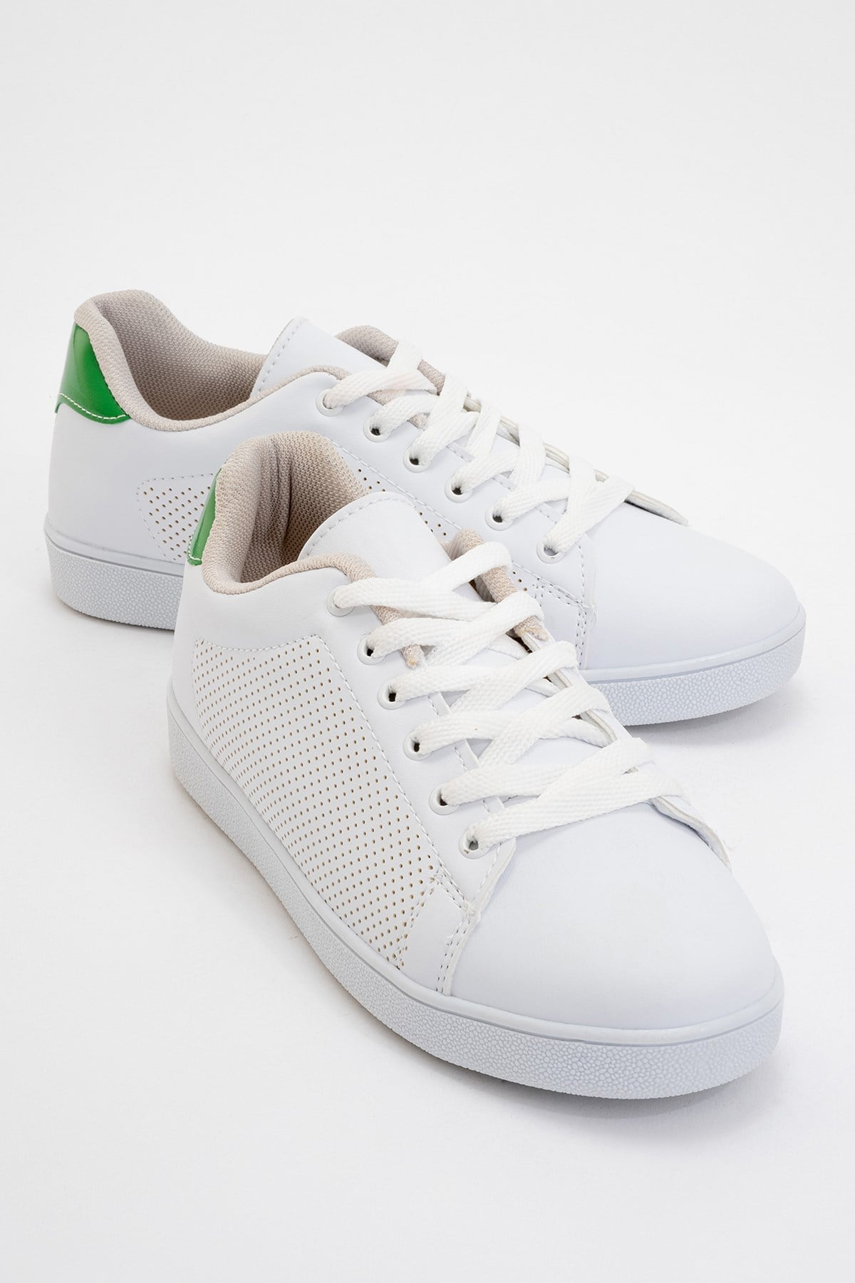 Unisex Spor Sneaker Ayakkabı BEYAZ - YEŞİL