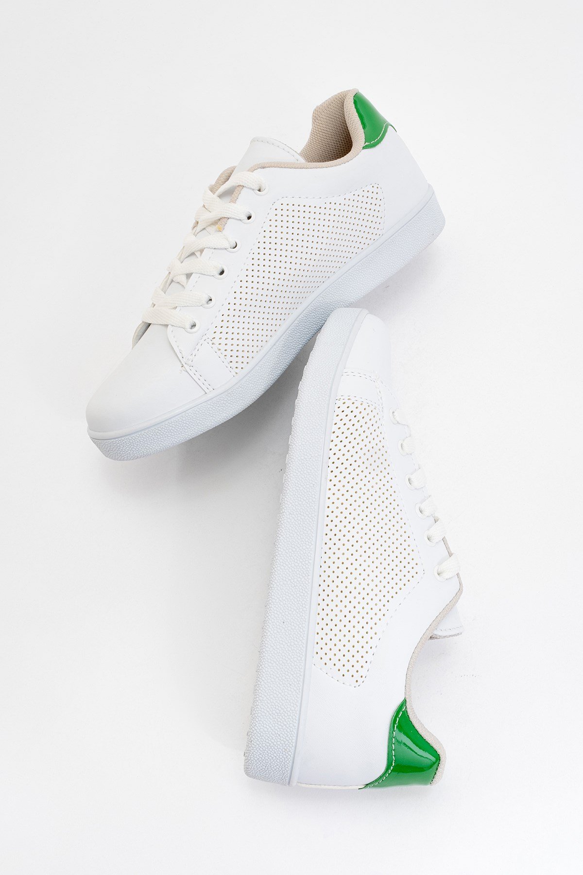 Unisex Spor Sneaker Ayakkabı BEYAZ - YEŞİL