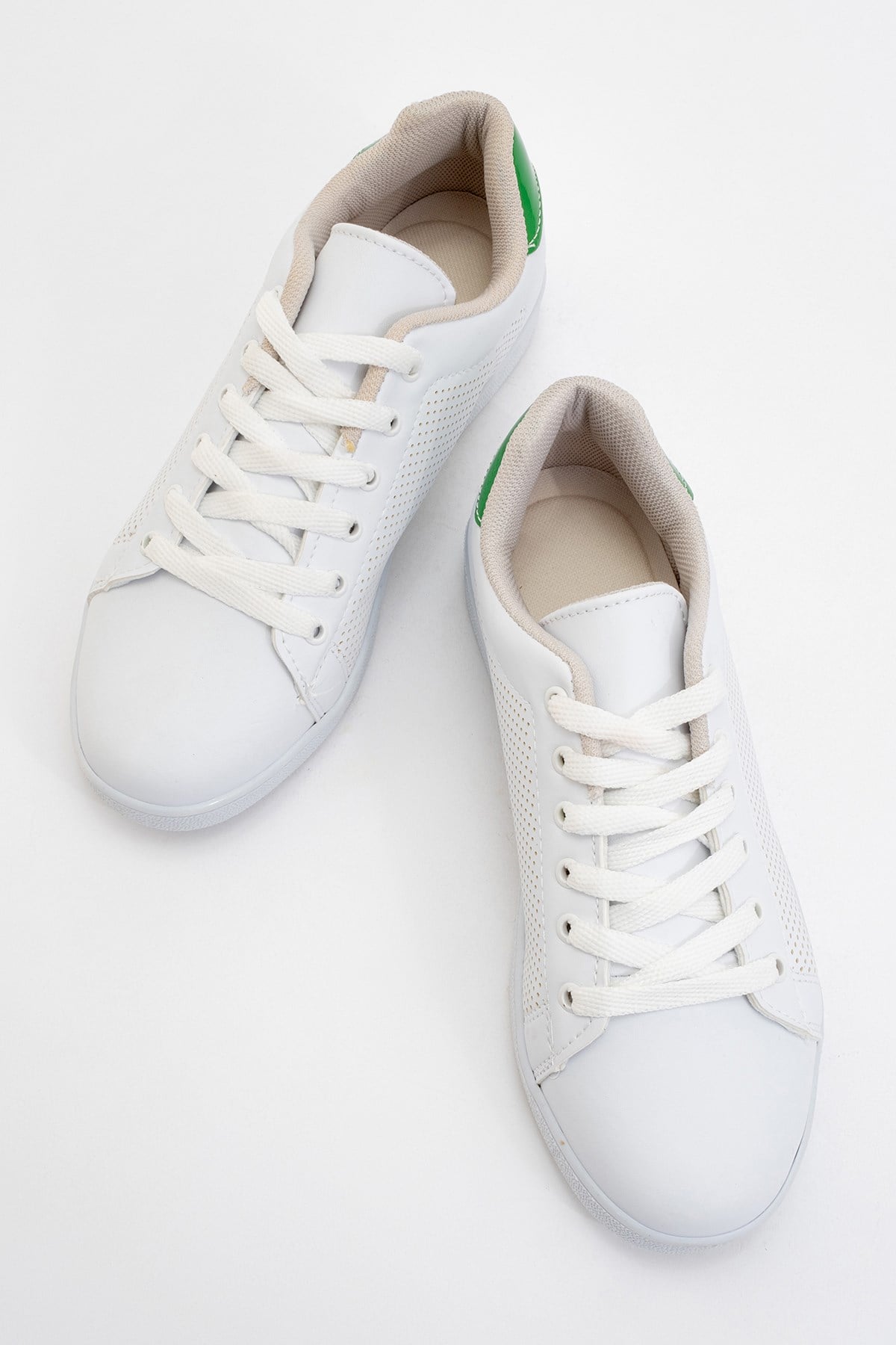 Unisex Spor Sneaker Ayakkabı BEYAZ - YEŞİL