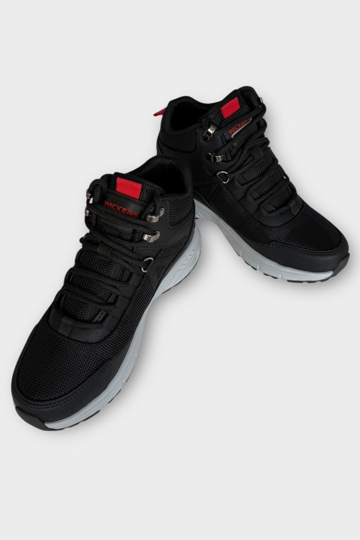 Unisex Su İtici Soğuk Geçirmez Trekking & Outdoor Bot SİYAH - KIRMIZI