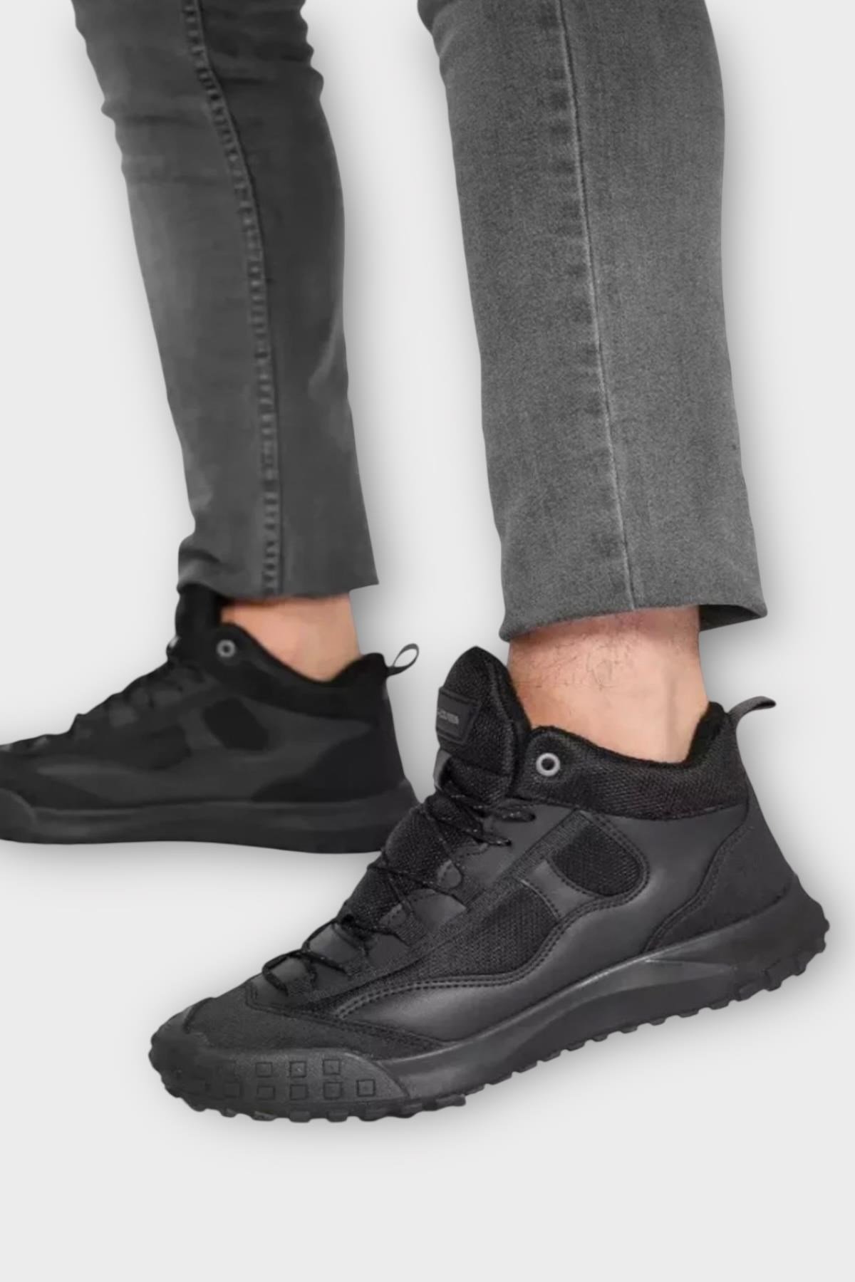 Unisex Su İtici Trekking & Outdoor Bot Ayakkabı SİYAH
