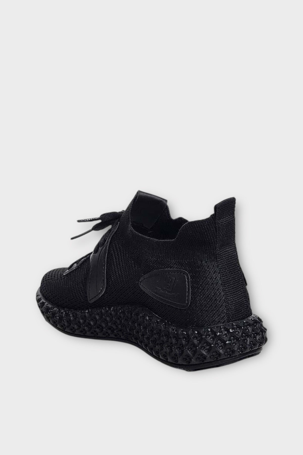 Unisex Triko Örme Sneaker Spor Ayakkabı SİYAH