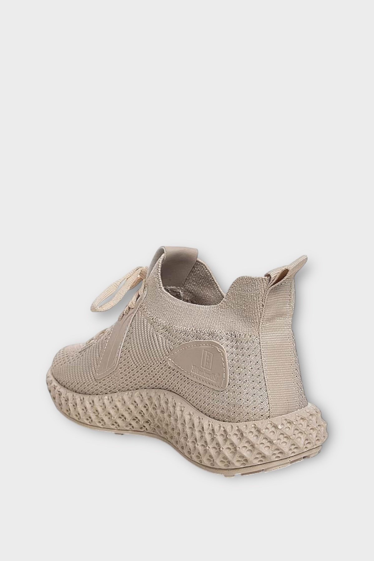 Unisex Triko Örme Sneaker Spor Ayakkabı BEJ