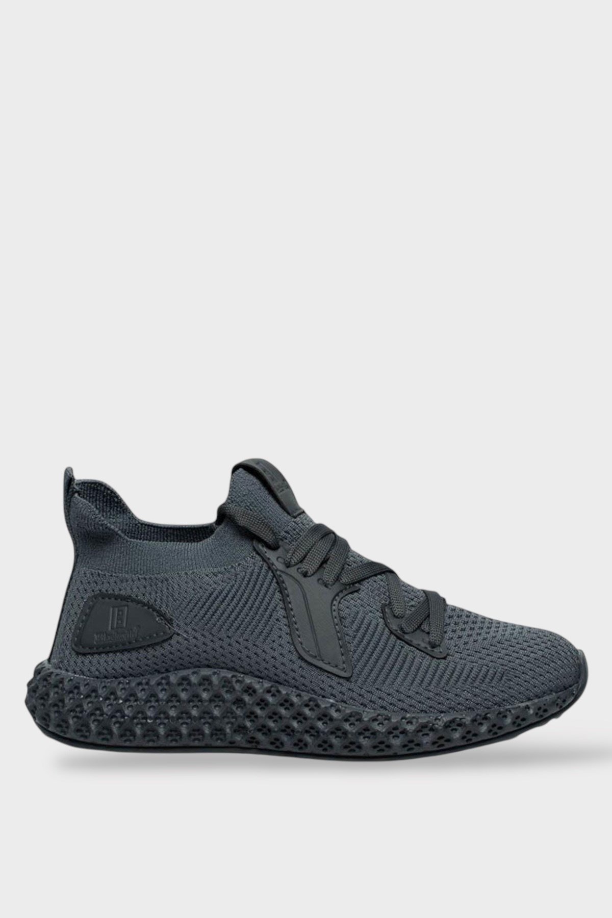 Unisex Triko Örme Sneaker Spor Ayakkabı FÜME