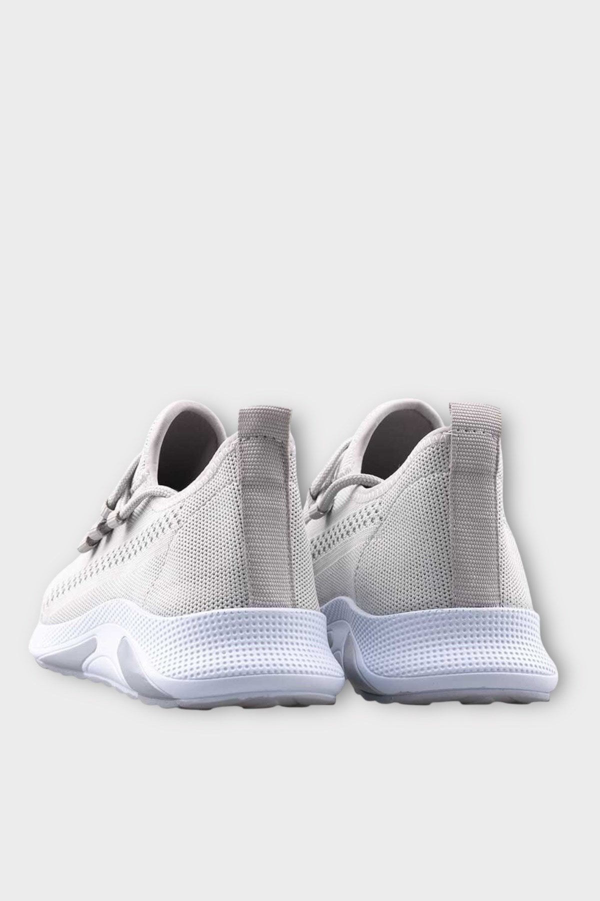 Unisex Yazlık Triko Spor Ayakkabı GRİ - BEYAZ