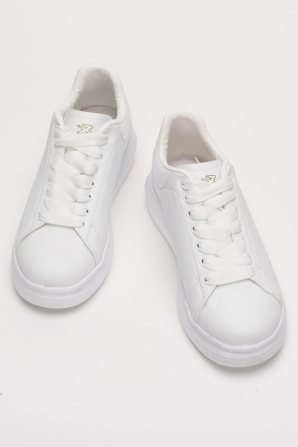 Unisex Yüksek Taban Spor Sneaker Ayakkabı BEYAZ