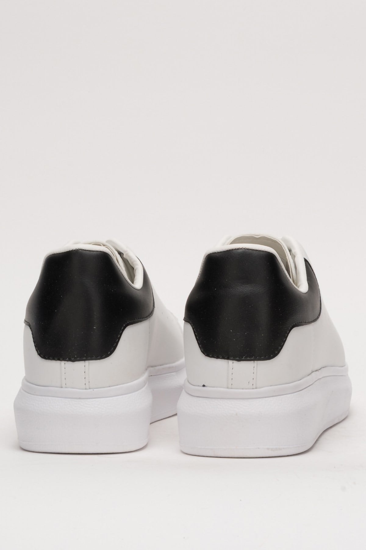 Unisex Yüksek Taban Spor Sneaker Ayakkabı BEYAZ SİYAH