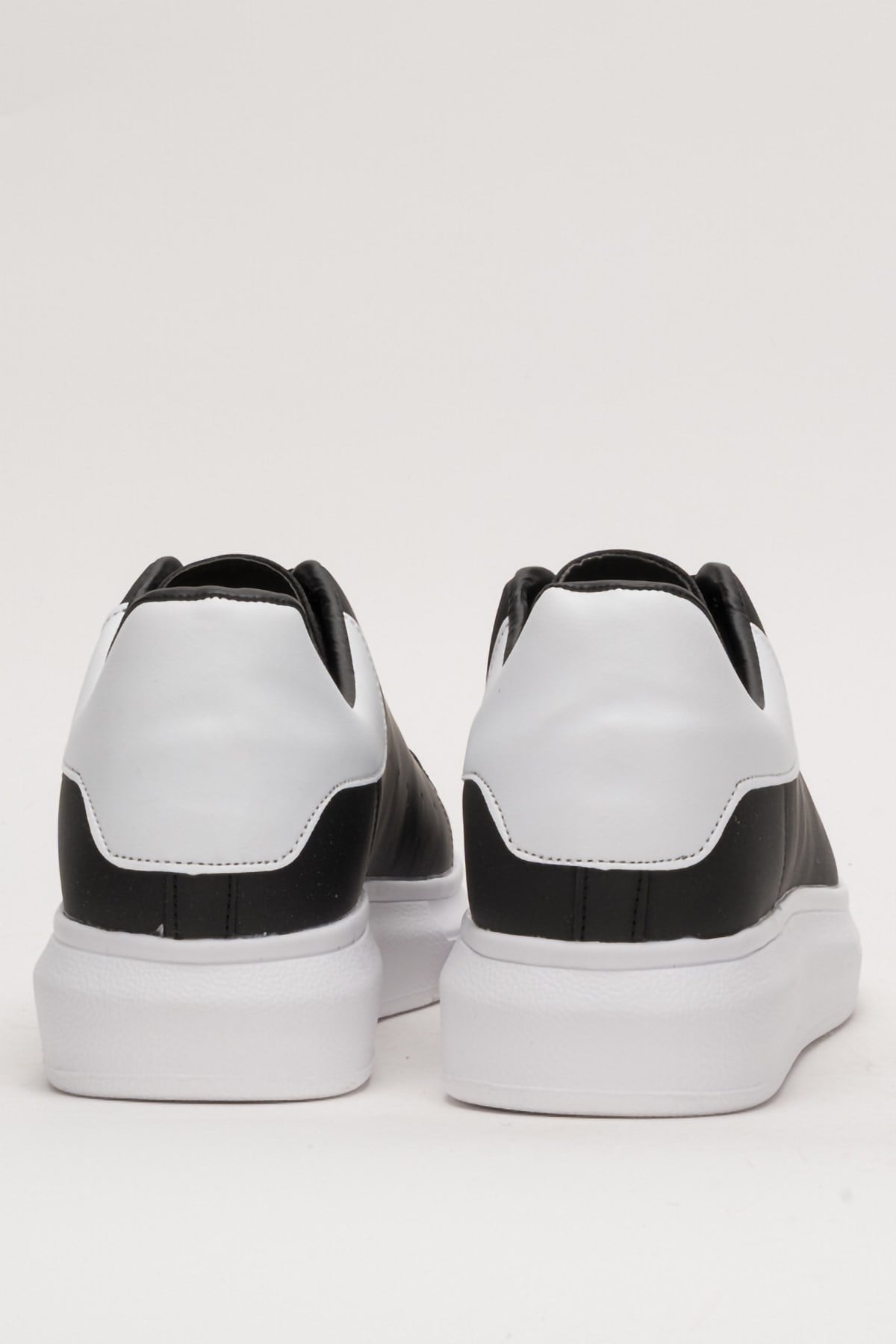 Unisex Yüksek Taban Spor Sneaker Ayakkabı SİYAH-BEYAZ