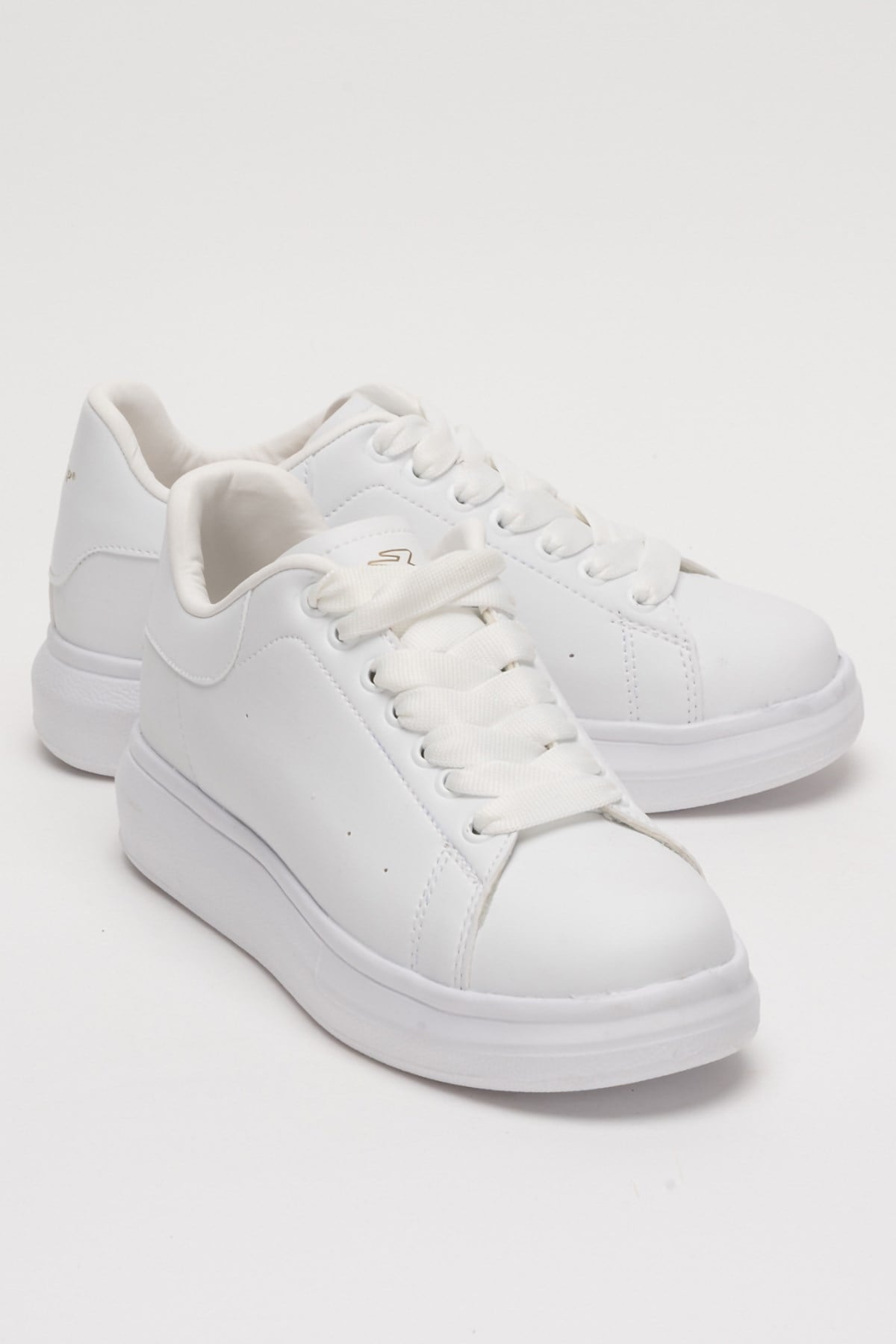 Unisex Yüksek Taban Spor Sneaker Ayakkabı BEYAZ