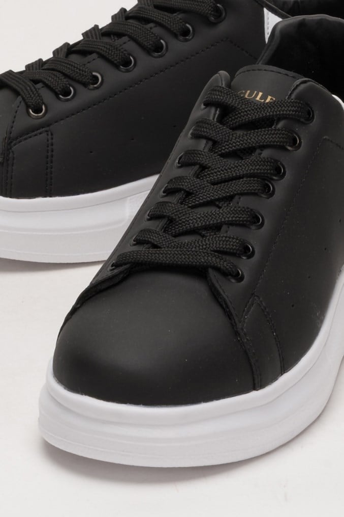 Unisex Yüksek Taban Spor Sneaker Ayakkabı SİYAH-BEYAZ
