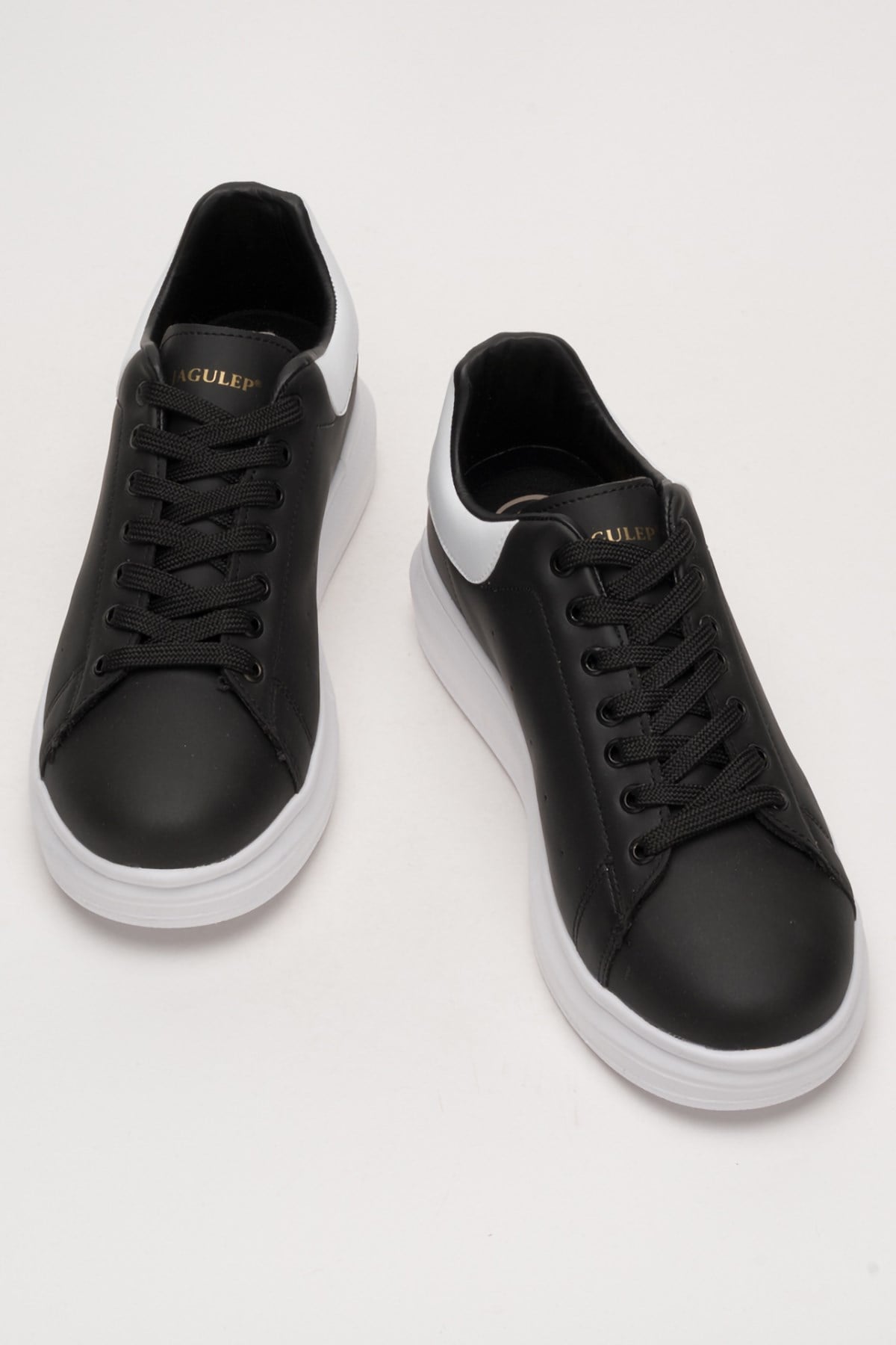 Unisex Yüksek Taban Spor Sneaker Ayakkabı SİYAH-BEYAZ