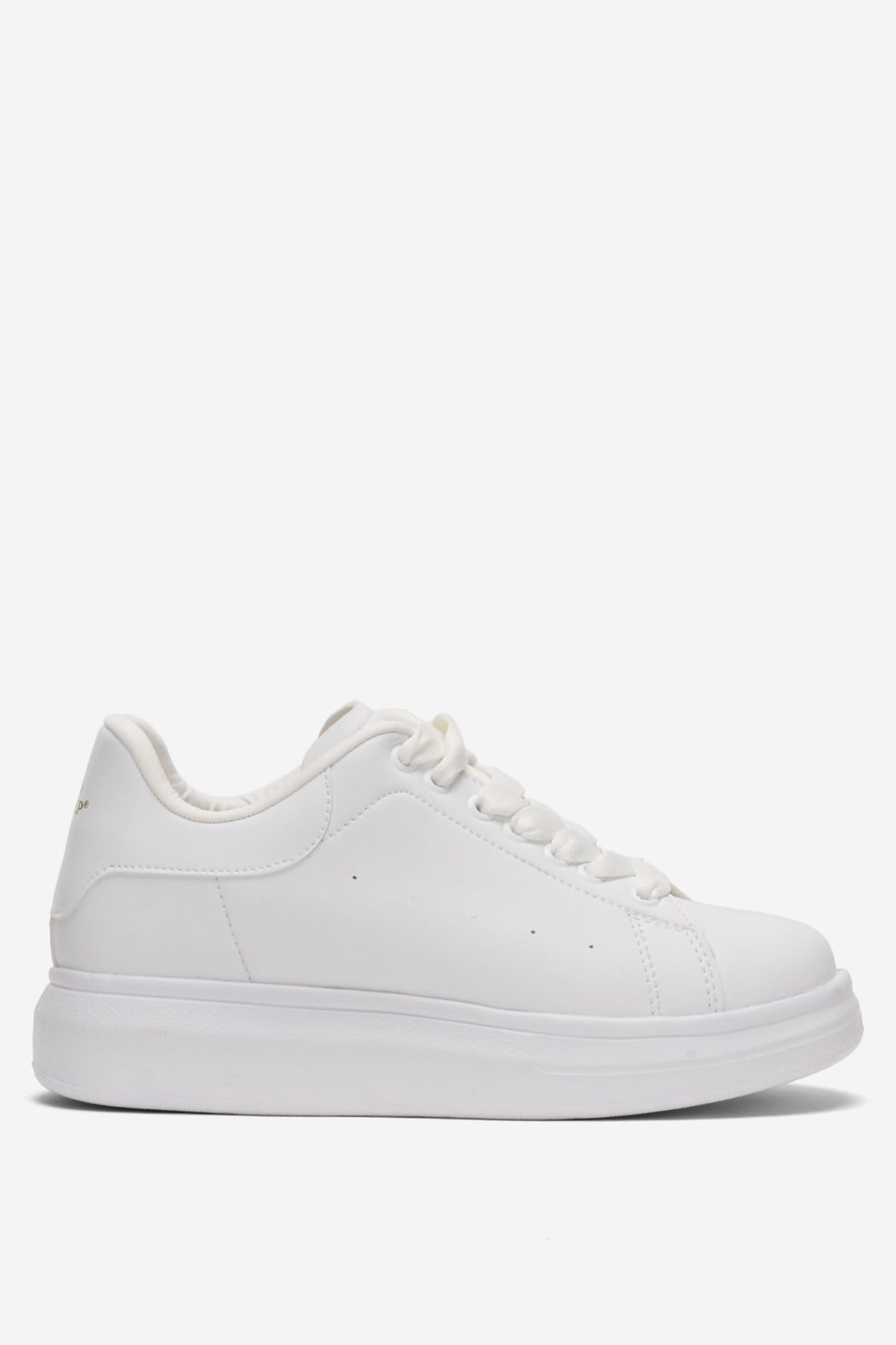 Unisex Yüksek Taban Spor Sneaker Ayakkabı BEYAZ