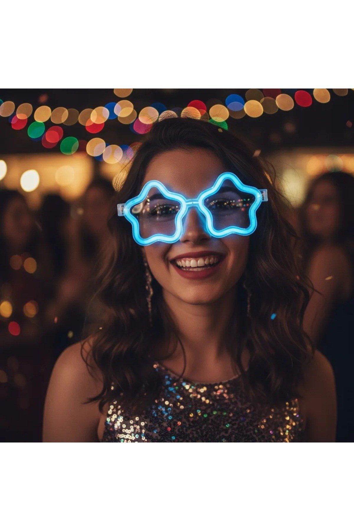 12 Adet Yıldız Glow Gözlük – Glow Partisi ve Etkinlik İçin