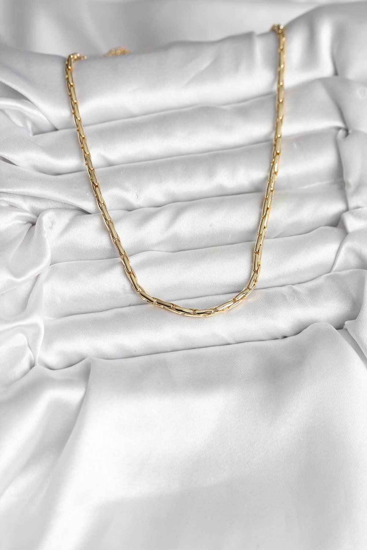 14K Gold Renk Kaplama Model CM Kadın Kolye