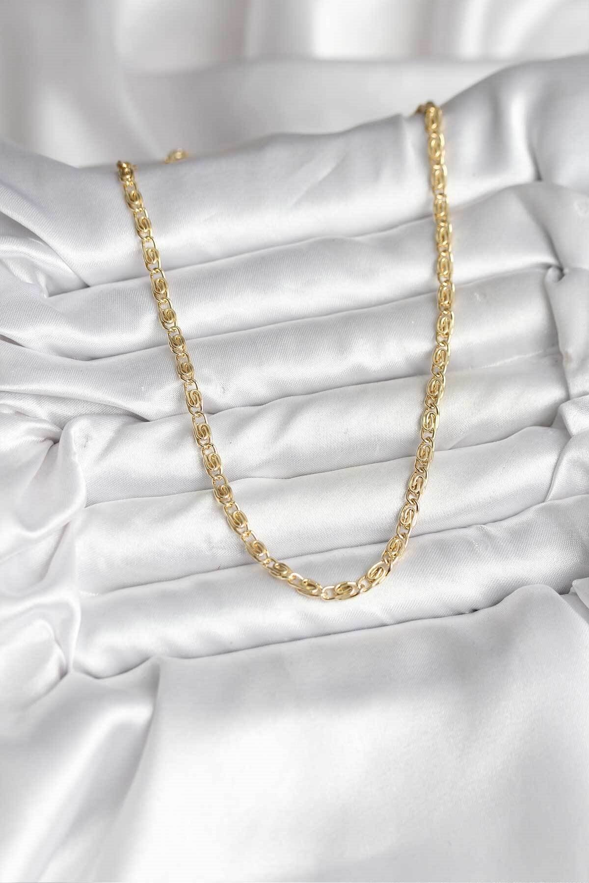 14K Gold Renk Kaplama Zincir Model CM Kadın Kolye