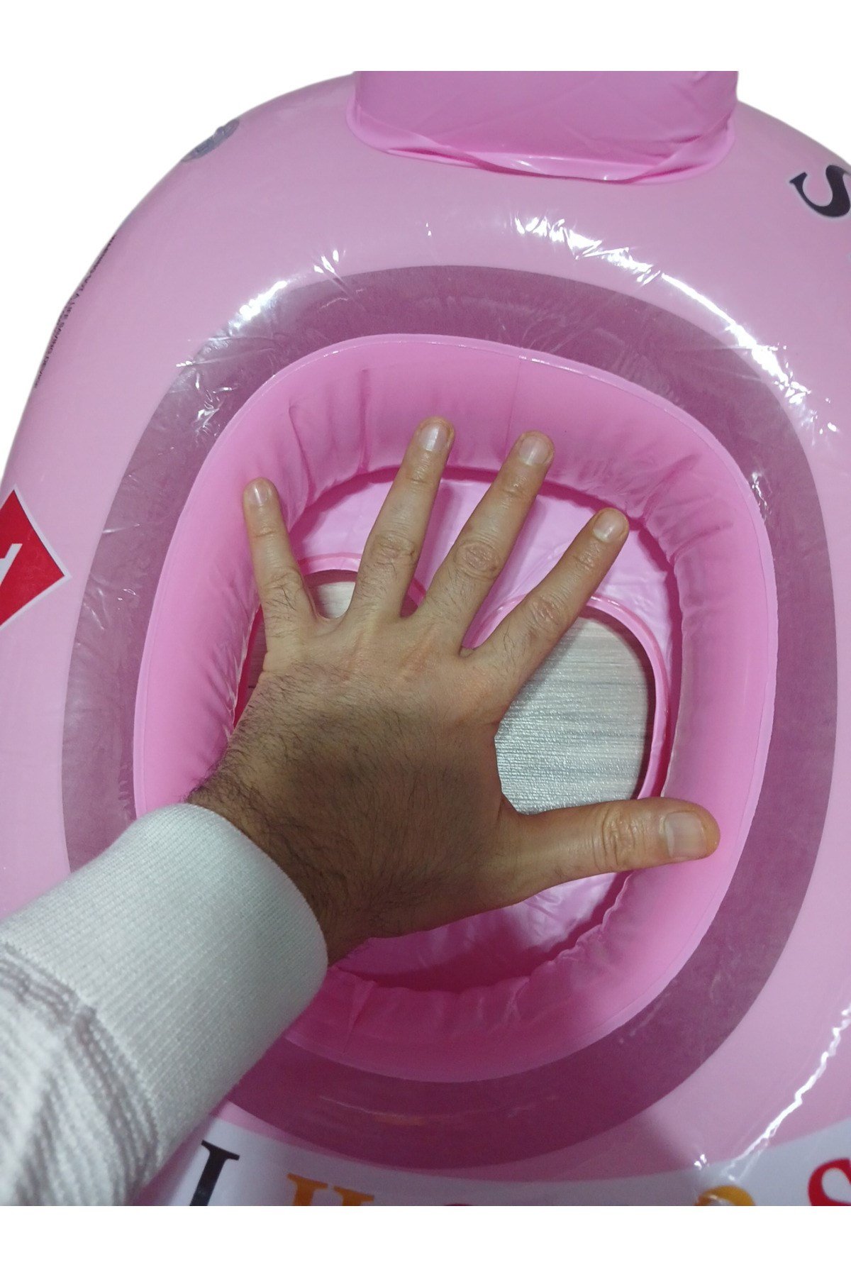 2'li Set Bebek Çocuk Deniz Simidi Güneş Şapka Hediyeli Çocuk Havuz Simidi 65 x 45 cm | 10 × 7 cm Bacak Geçişi