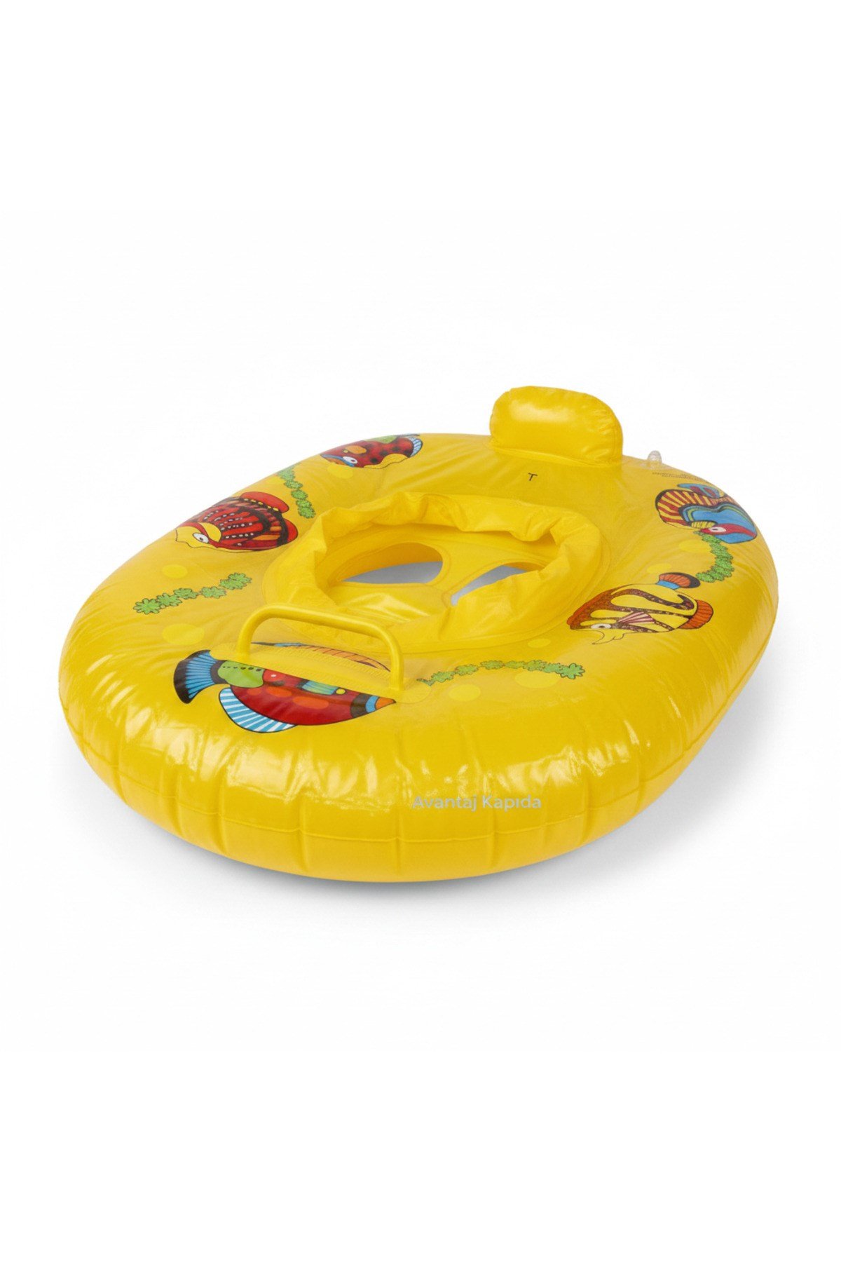 2'li Set Bebek Deniz Simidi Güneş Şapka Hediyeli Çocuk Havuz Simidi | 10 × 7 cm Bacak Geçişi