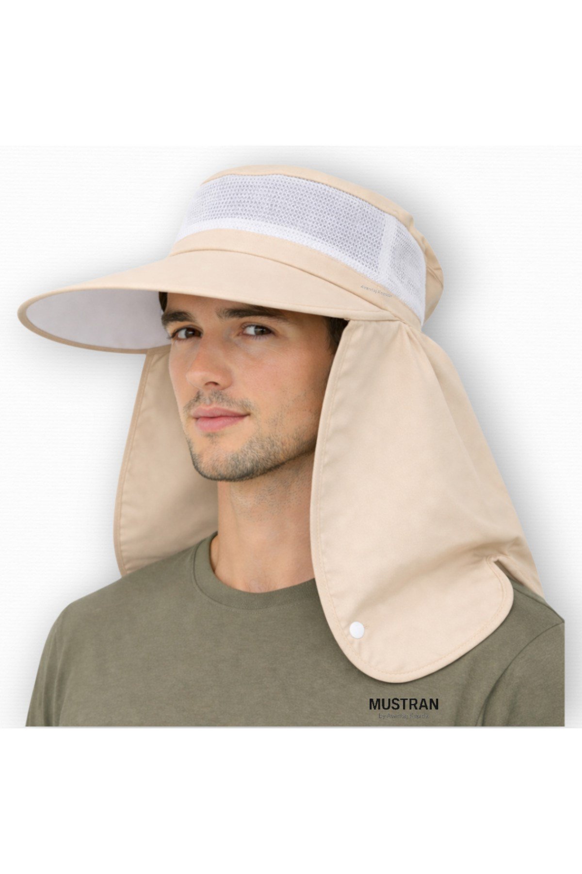 2'li Set Geniş Siperli Enseli Güneş Şapkası Fileli Yazlık Kadın Erkek Outdoor Şapka
