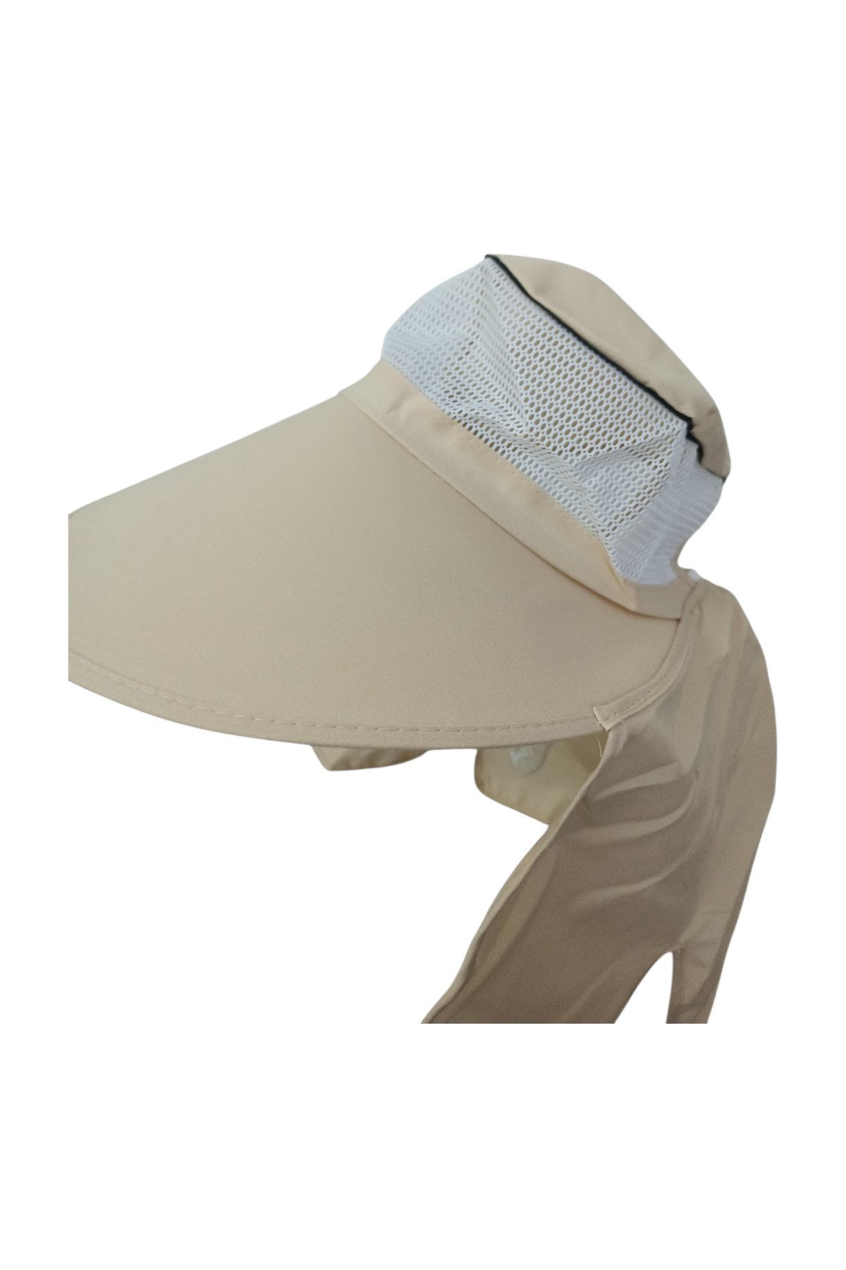 2'li Set Geniş Siperli Enseli Güneş Şapkası Fileli Yazlık Kadın Erkek Outdoor Şapka