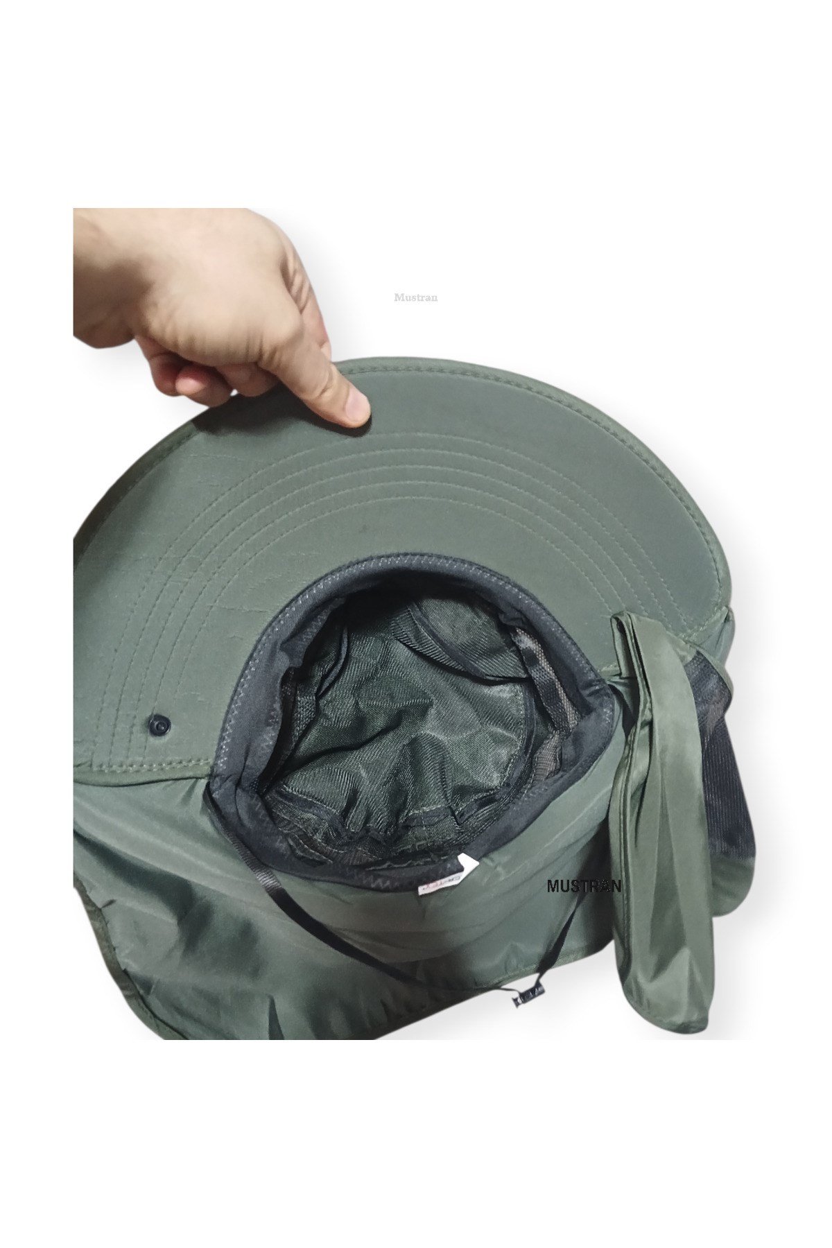 2'li Set Güneş Korumalı Sök Tak Maskeli Enseli Güneş Şapkası Unisex Outdoor Yazlık Şapka Krem