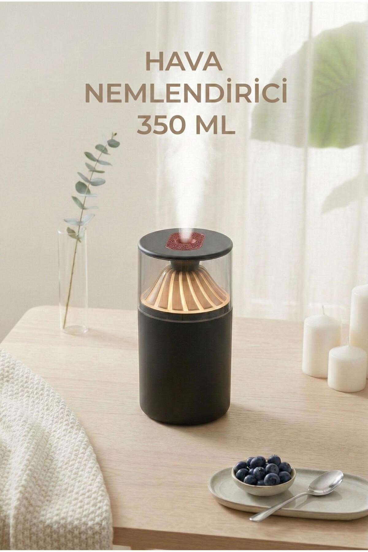 350 ml LED Işıklı Hava Nemlendirici & Modern Oda Kokusu Difüzörü