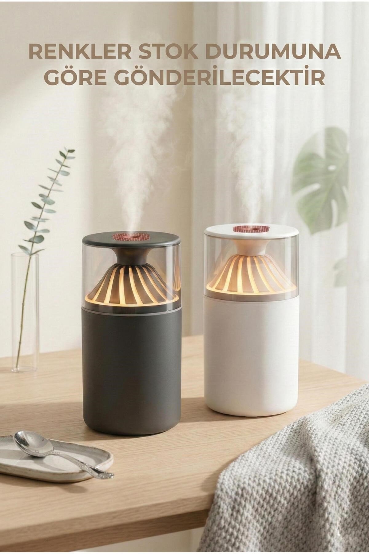 350 ml LED Işıklı Hava Nemlendirici & Modern Oda Kokusu Difüzörü