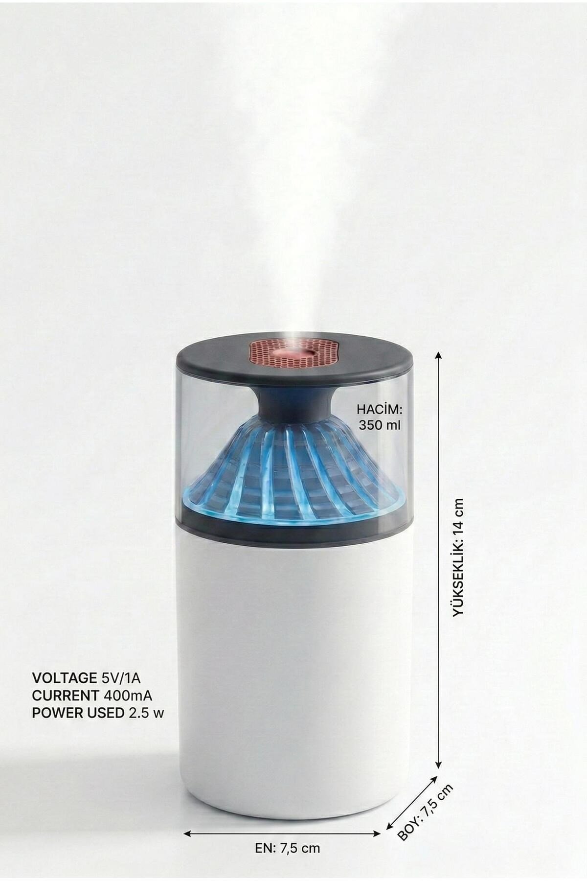 350 ml LED Işıklı Hava Nemlendirici & Modern Oda Kokusu Difüzörü