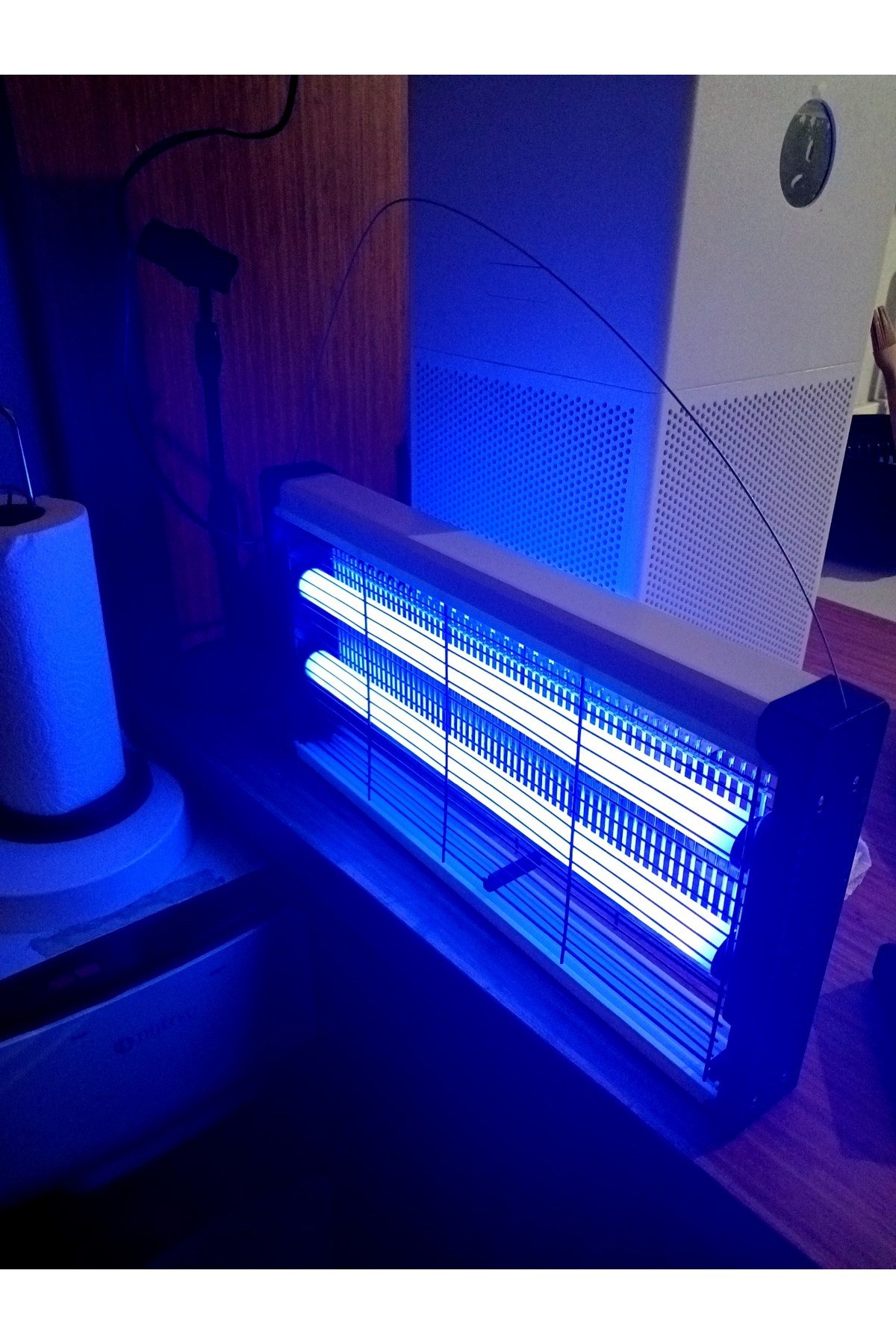45 cm Büyük Boy Elektrikli Sinek Öldürücü 10W UV Işıklı Çift Tüplü Askılı Sivrisinek Karasinek Lamba