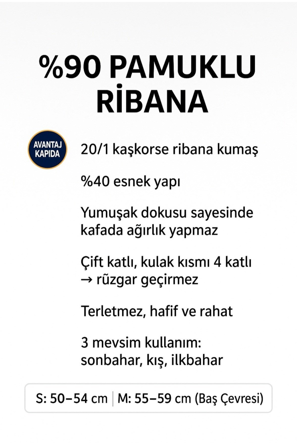 5-10 Yaş Çocuk Pamuklu Bere Boyunluk Seti - Yumuşak Esnek Kumaş (2'li Takım)