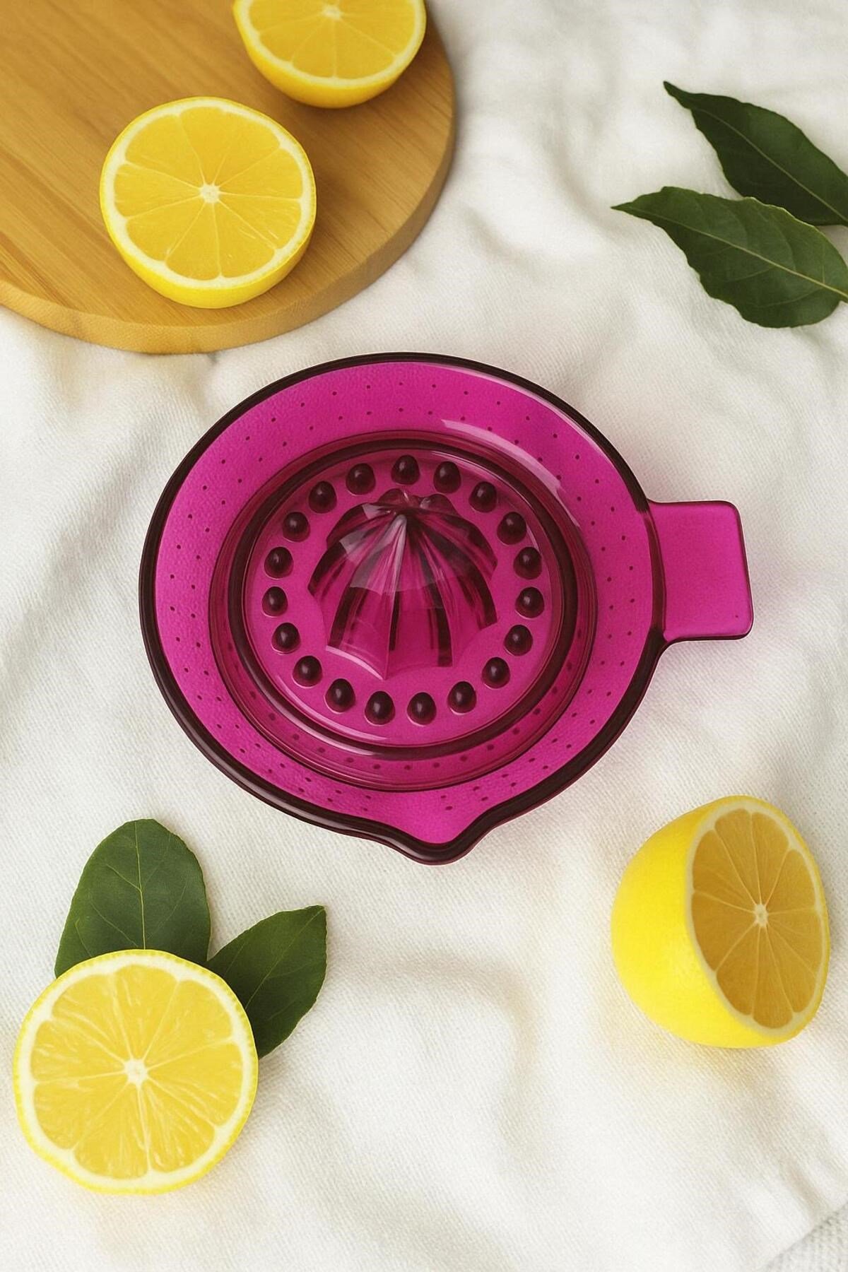 Akrilik Pembe Limon Sıkacağı Pratik Limon Sıkacağı