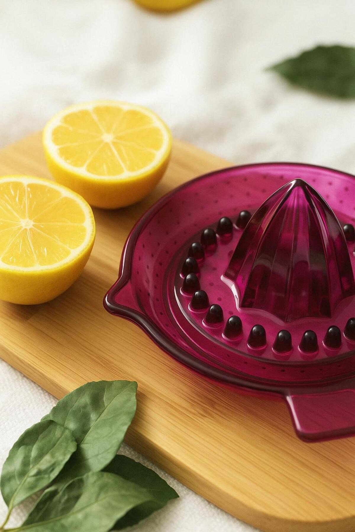 Akrilik Pembe Limon Sıkacağı Pratik Limon Sıkacağı