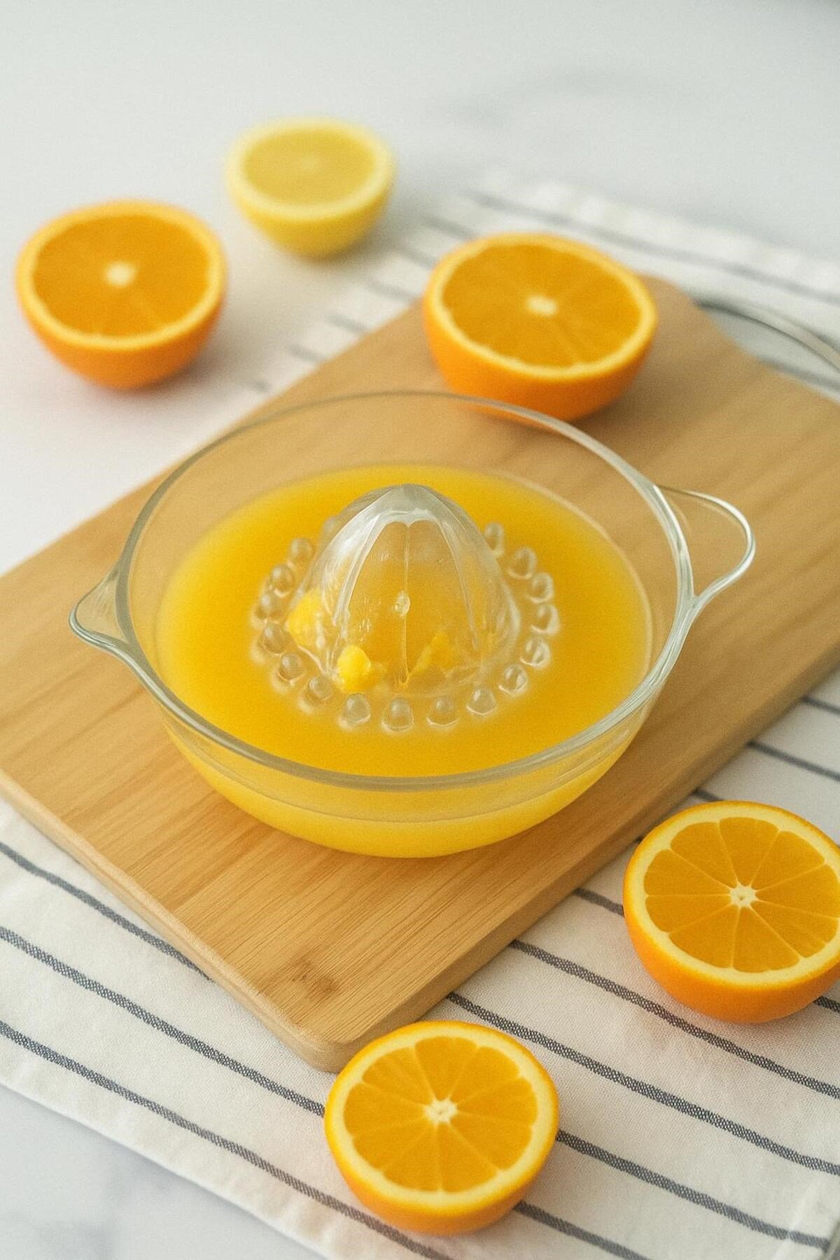 Akrilik Şeffaf Narenciye Limon & Portakal Sıkacağı Pratik Portakal Sıkacağı