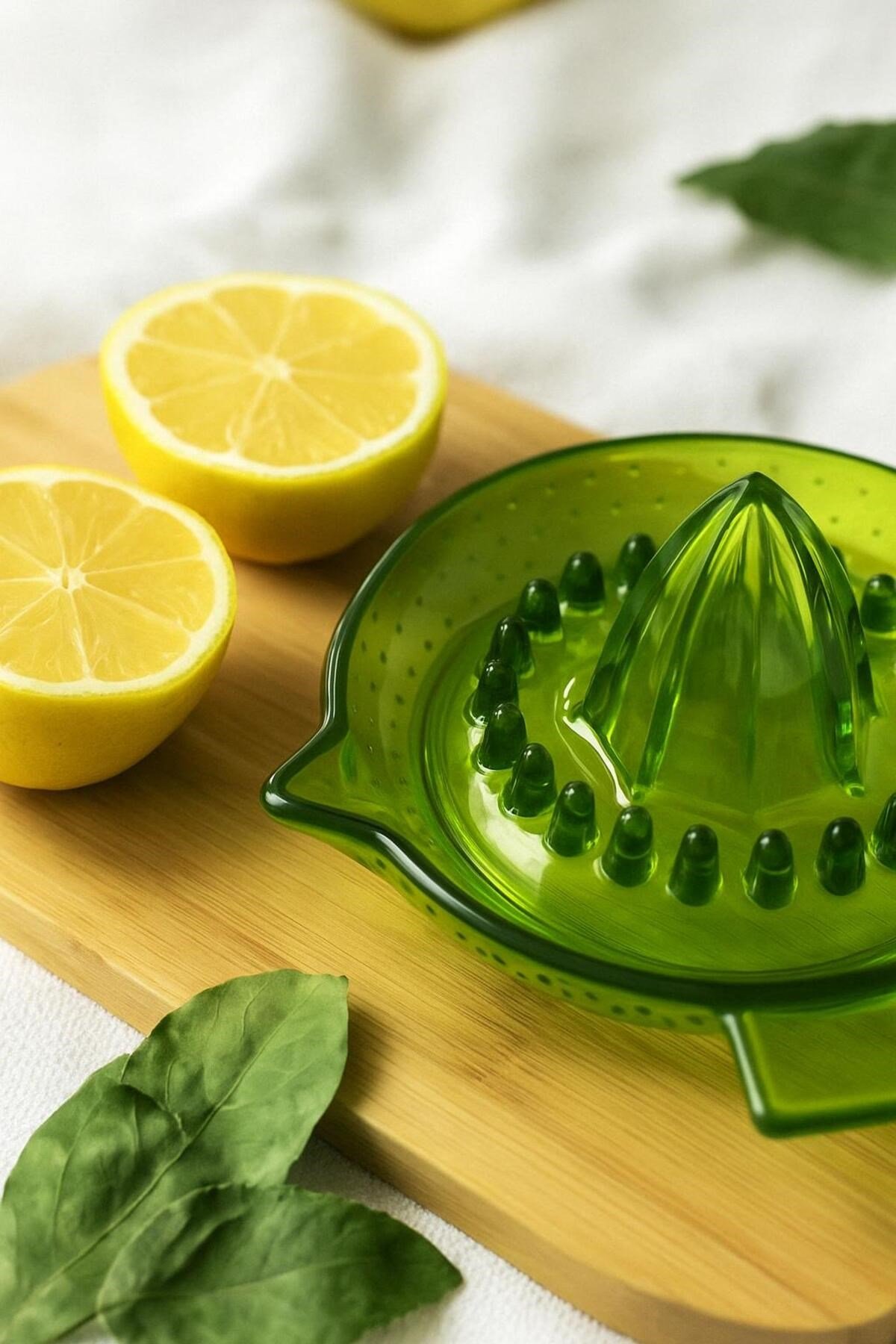 Akrilik Yeşil Limon Sıkacağı Pratik Limon Sıkacağı