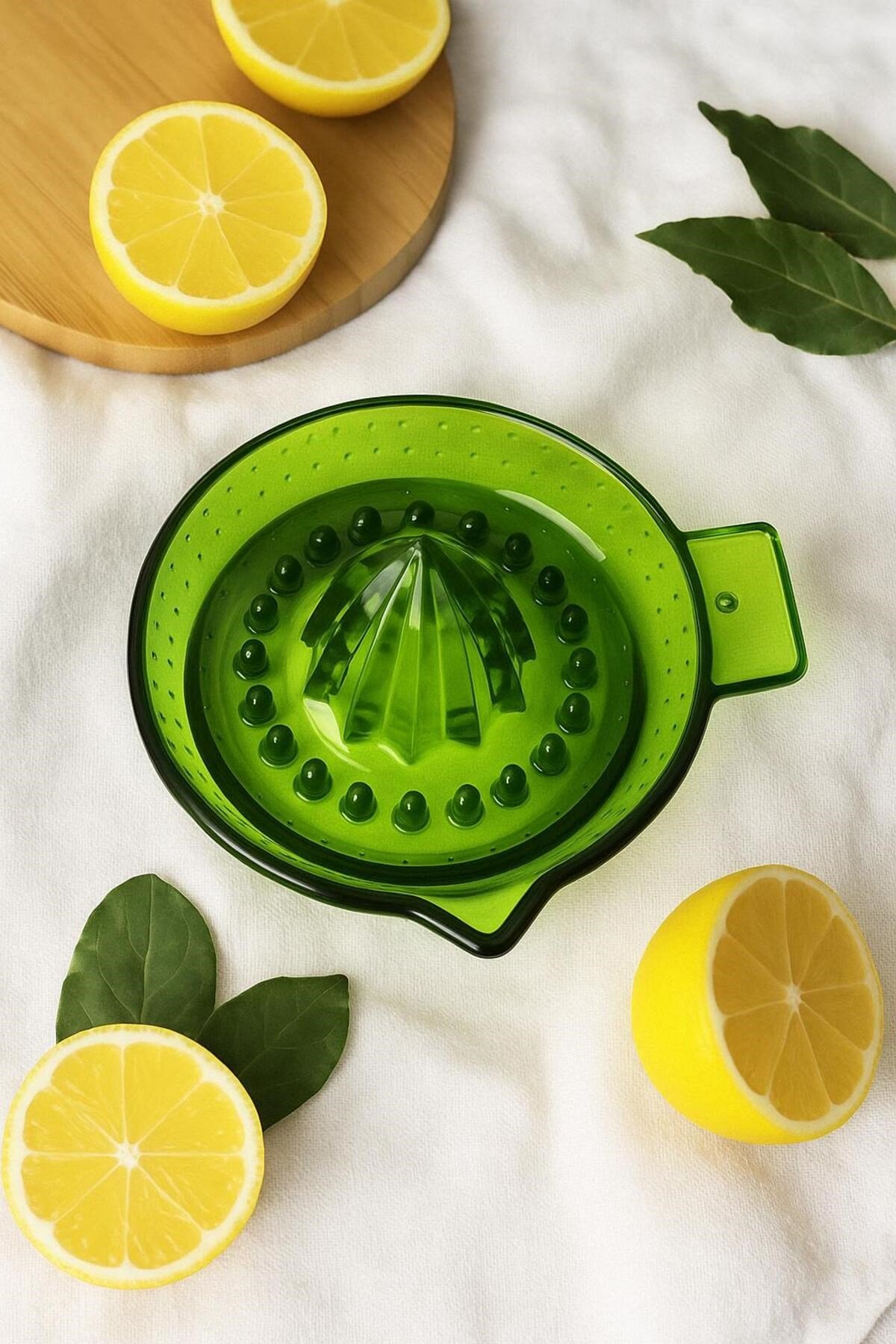 Akrilik Yeşil Limon Sıkacağı Pratik Limon Sıkacağı