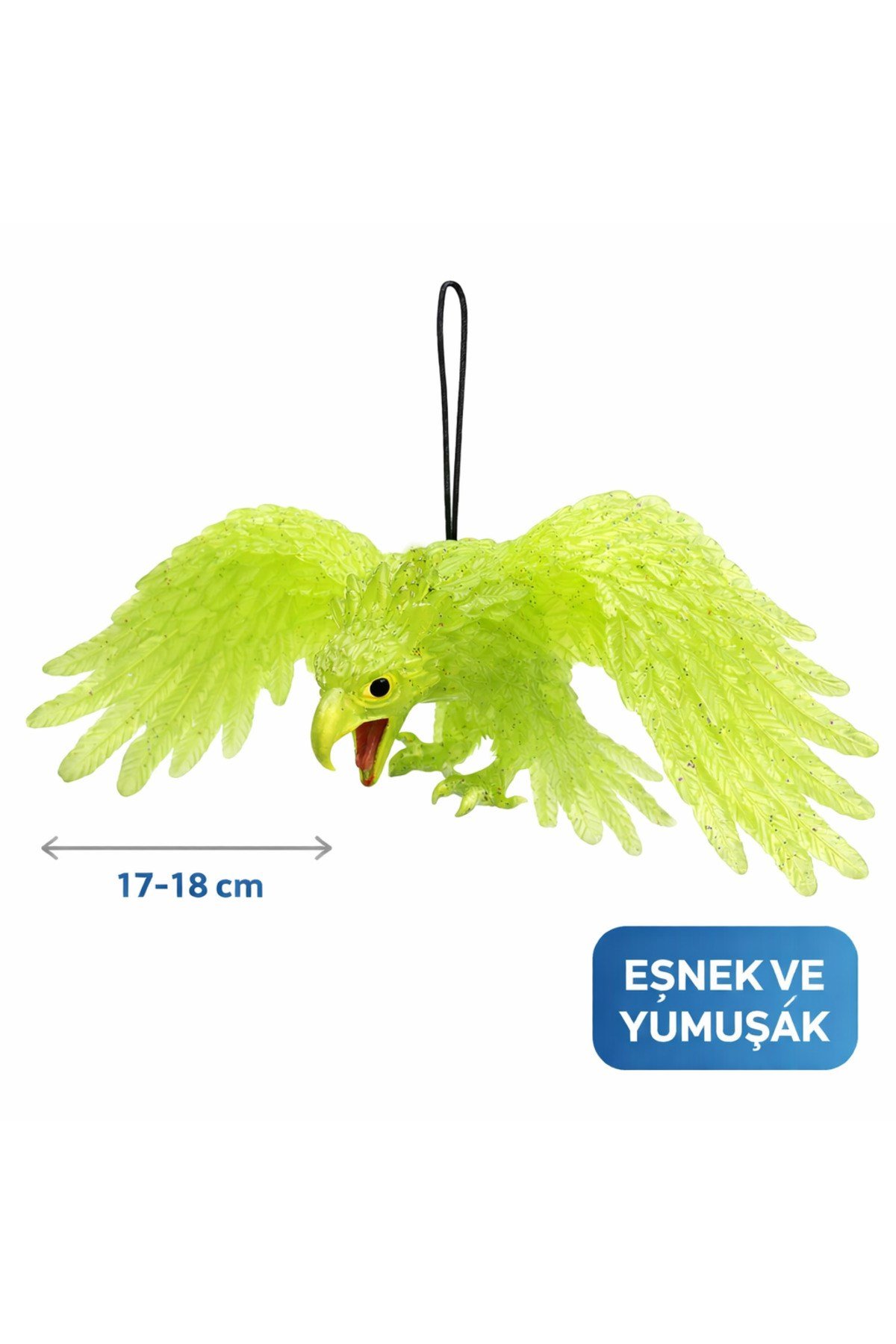 Asılabilir Lateks Kartal Dekor Süsü Yeşil 17-18 cm
