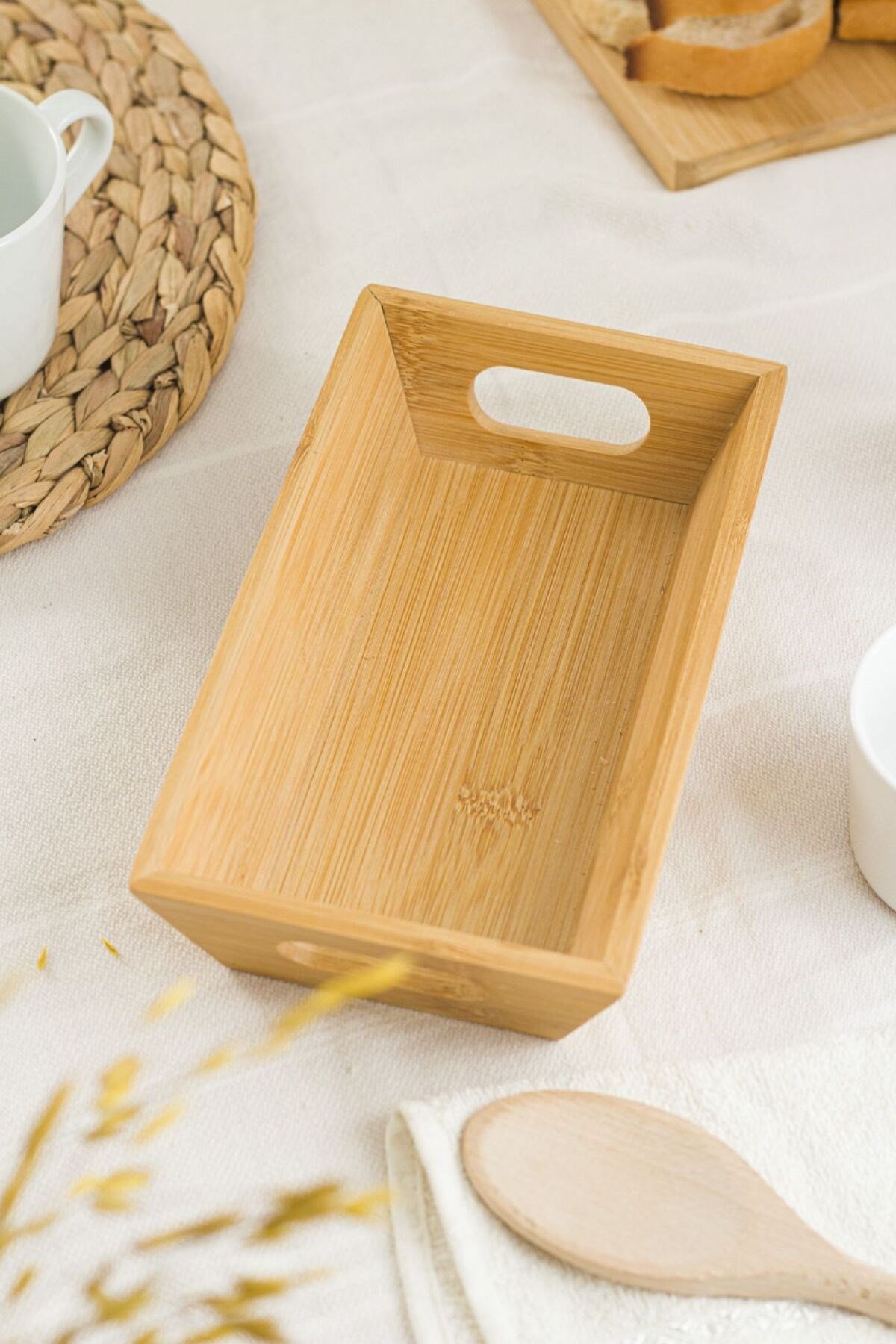 Bambu Ekmeklik Ekmek Sepeti 13*25*5 Cm