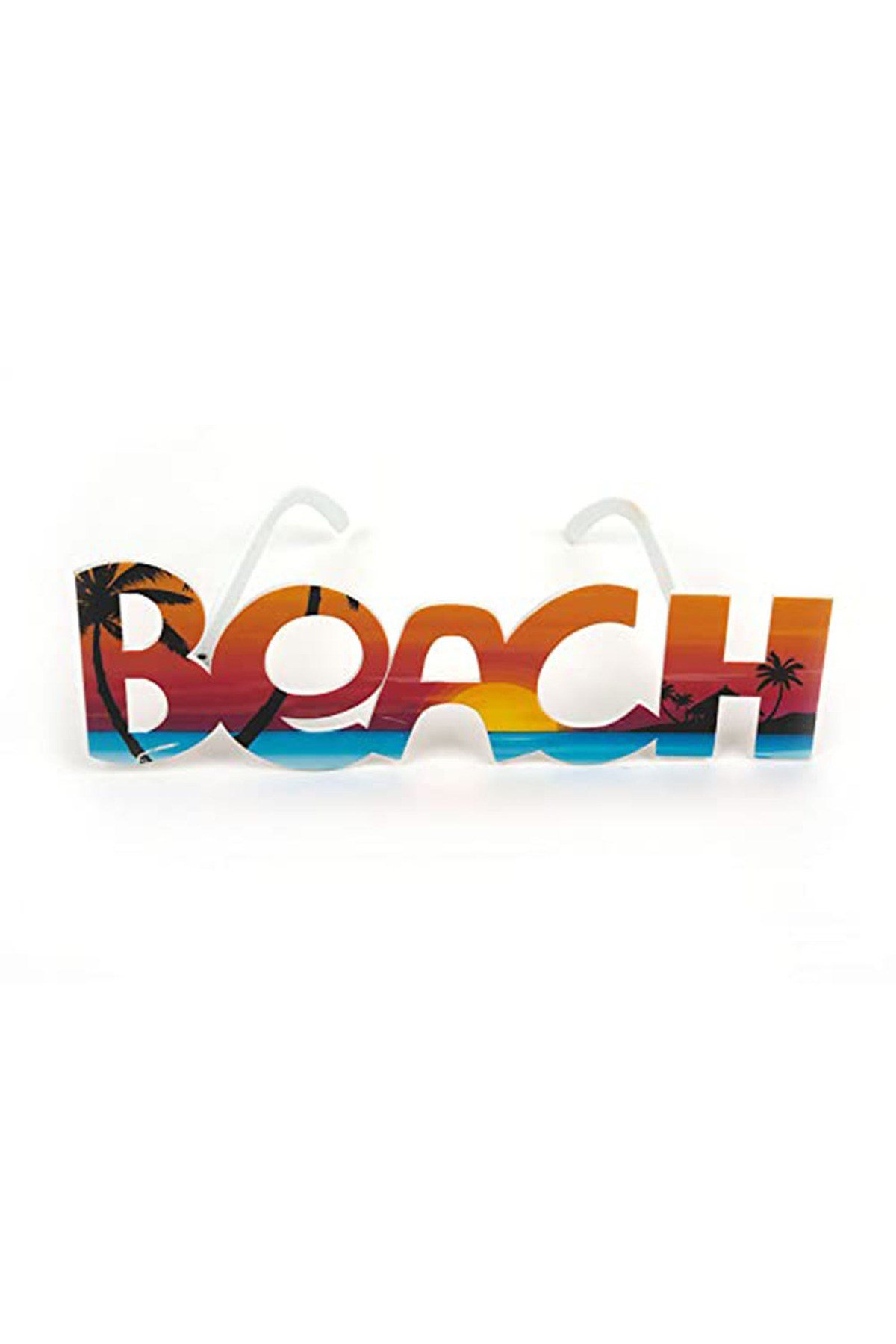 Beach Yazılı Parti Gözlüğü Yaza Merhaba Hawaii Show Gözlüğü 19x6 cm
