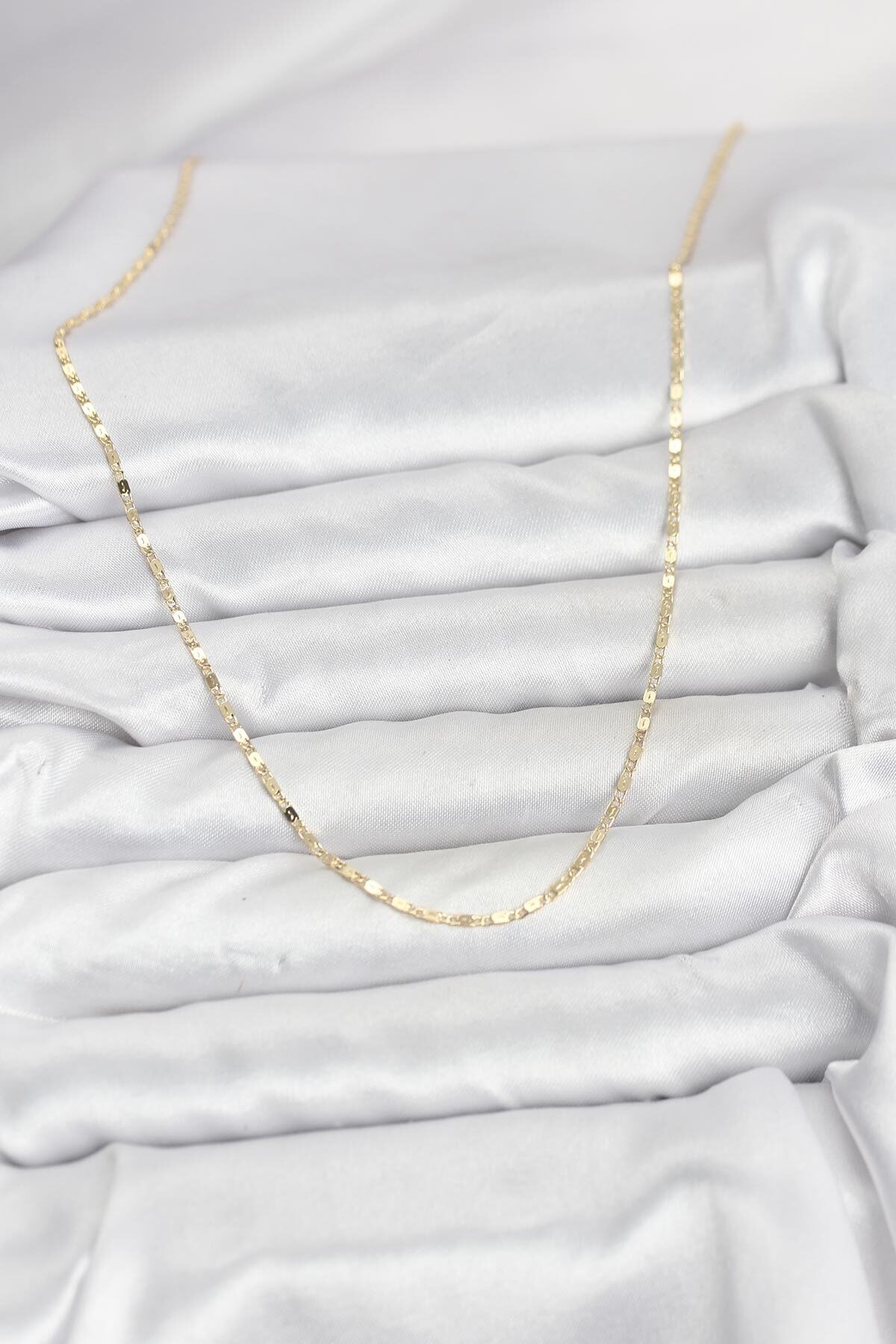 CM 14K Gold Renk Ezme Zincir Model 60 cm Kadın Kolye