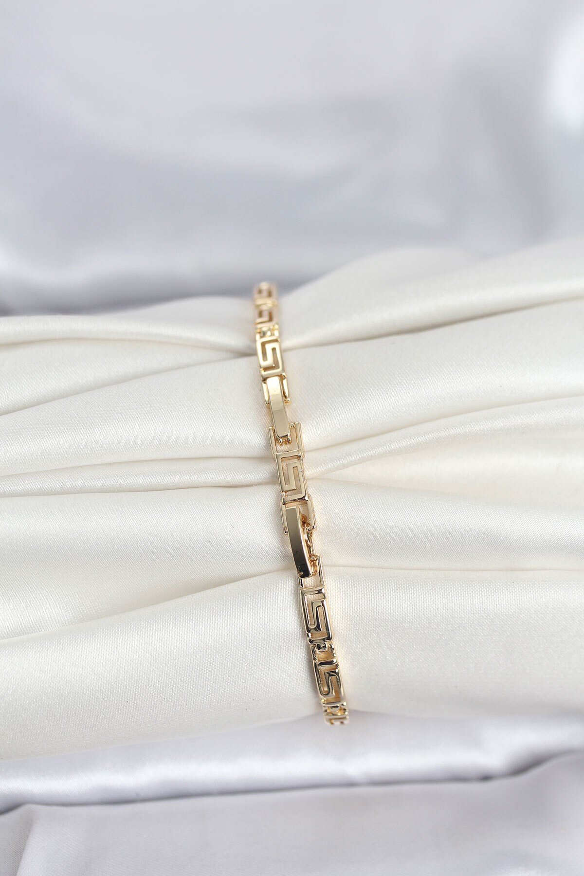 CM 14K Gold Renk Geometrik Model Kadın Bileklik