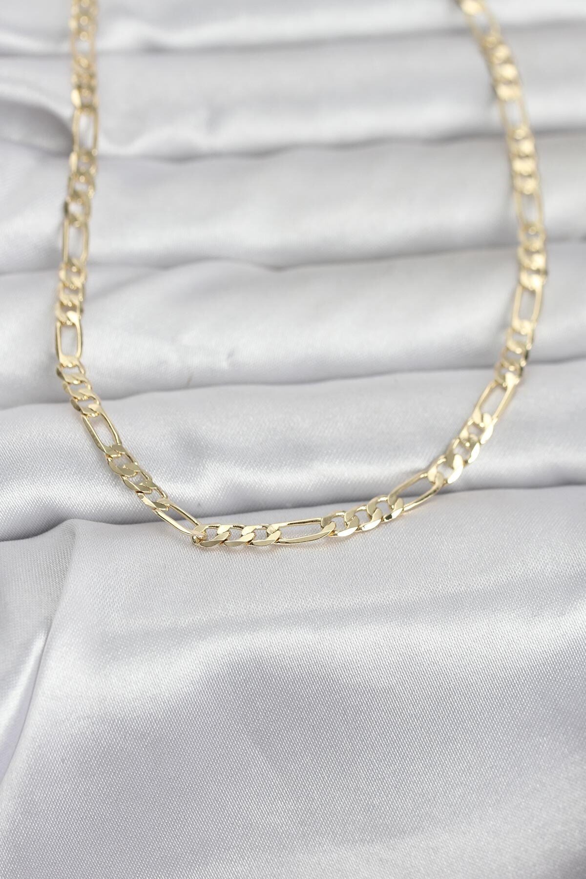 CM 14K Gold Renk Kuşgözü Zincir Model 60 cm Kadın Kolye