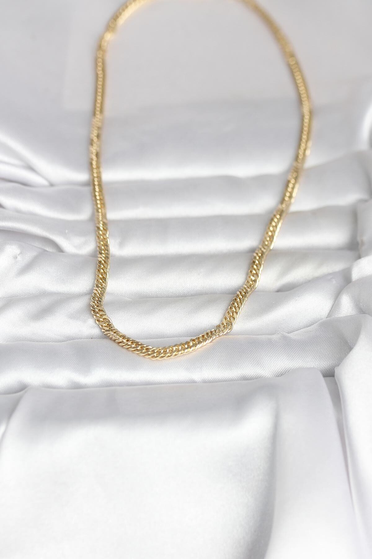 CM 14K Gold Renk Zincir Model 45 cm Kadın Kolye