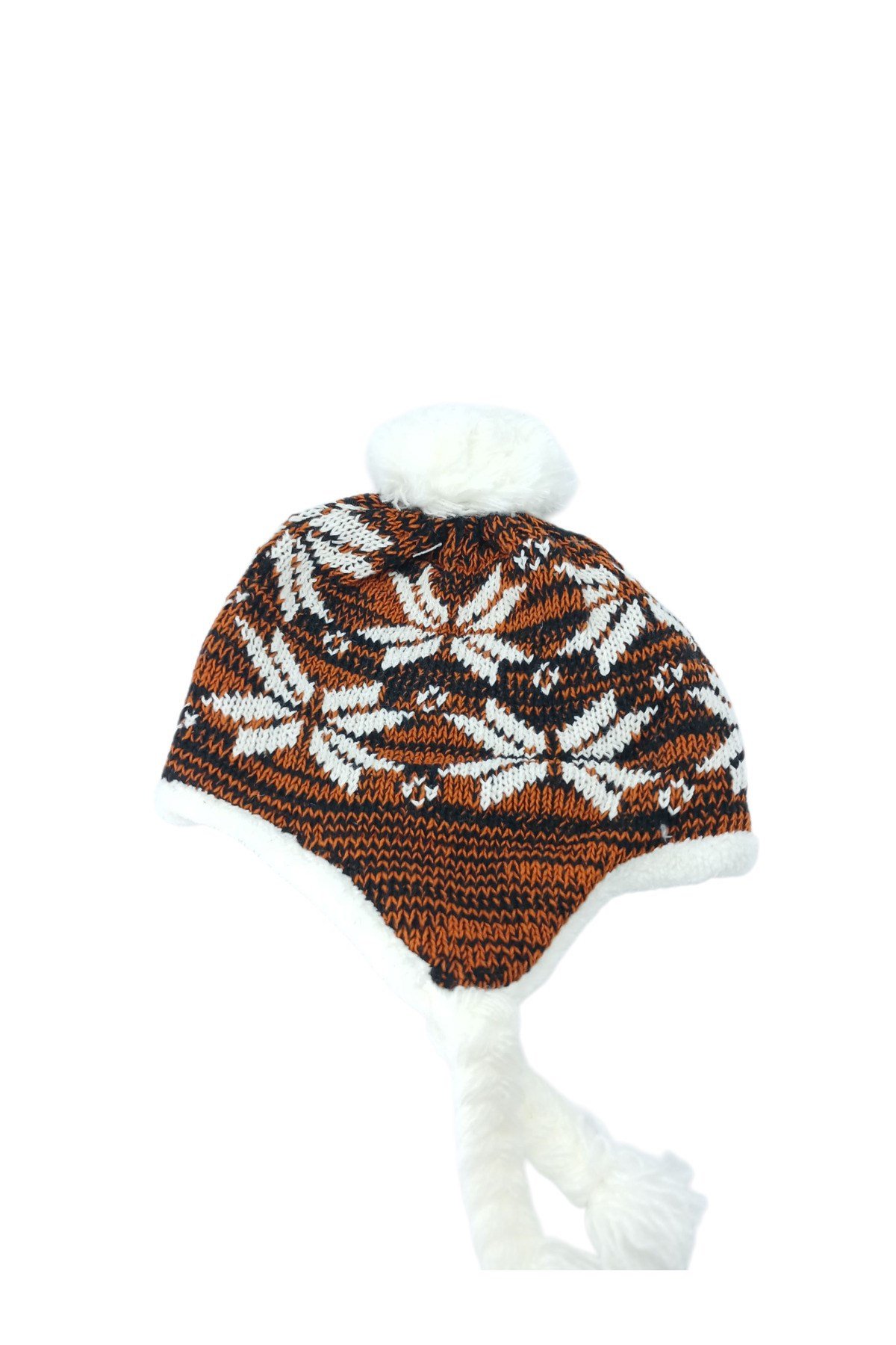 Çocuk Atkı Bere Eldiven 3’lü Set Unisex Garson Ponponlu Kürklü İpli Triko Kışlık Hediyelik