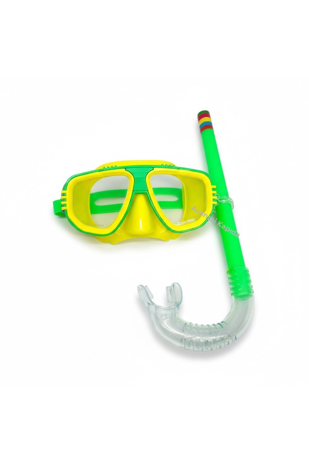 Çocuk Maske Şnorkel Dalış Seti Orta Boy 5-8 Yaş Ayarlanabilir Deniz Havuz
