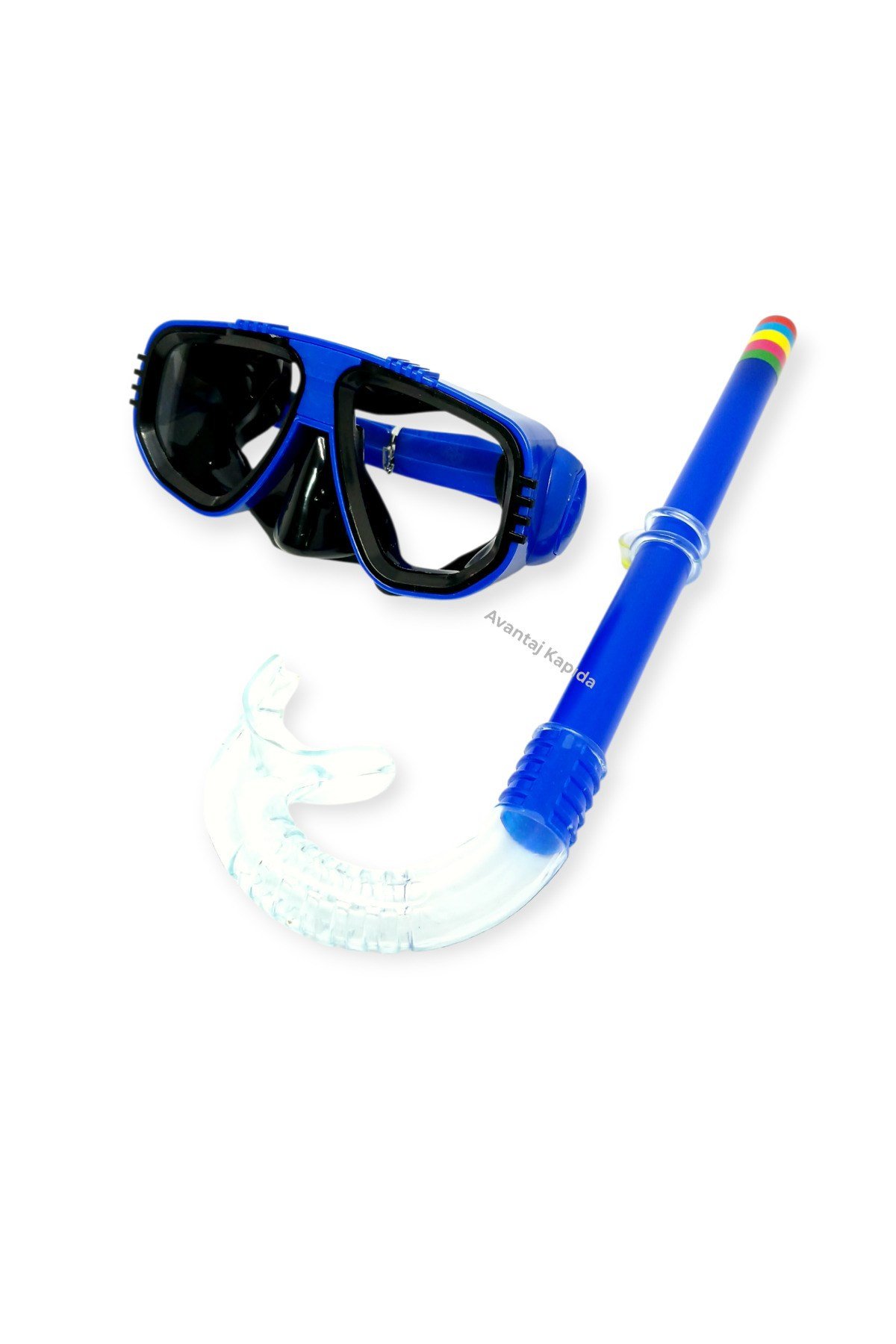 Çocuk Maske Şnorkel Dalış Seti Orta Boy 5-8 Yaş Ayarlanabilir Deniz Havuz
