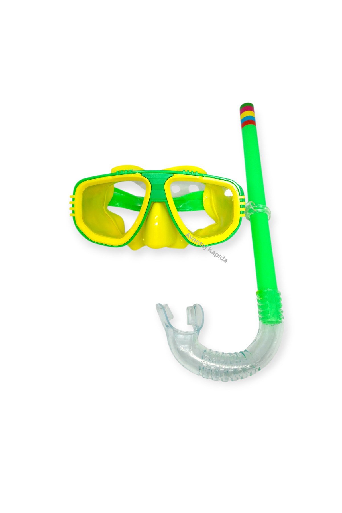 Çocuk Maske Şnorkel Dalış Seti Orta Boy 5-8 Yaş Ayarlanabilir Deniz Havuz