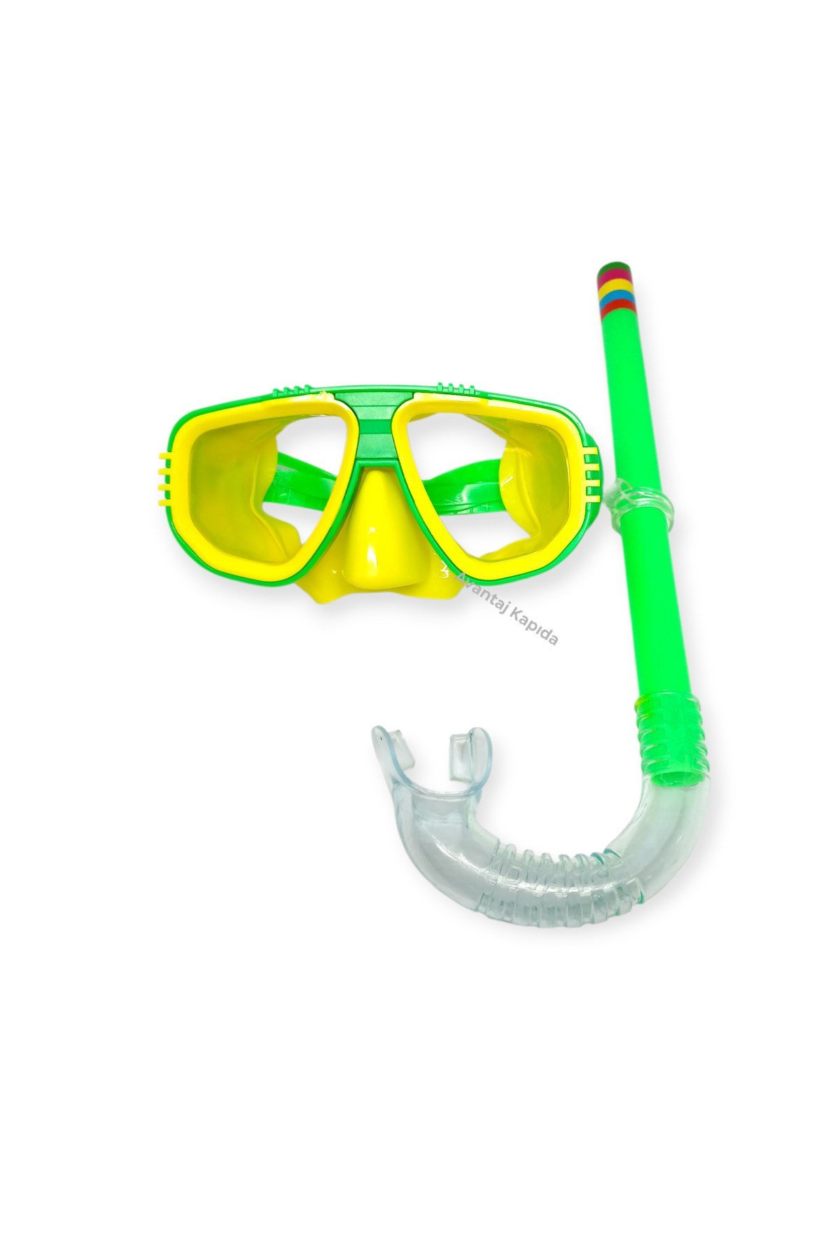 Çocuk Maske Şnorkel Dalış Seti Orta Boy 5-8 Yaş Ayarlanabilir Deniz Havuz